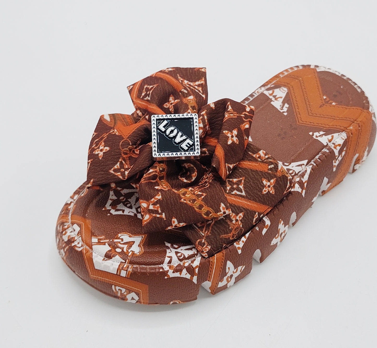 Girls Soft Comfy Softies Slippers for Kids - RO1 (Brown)