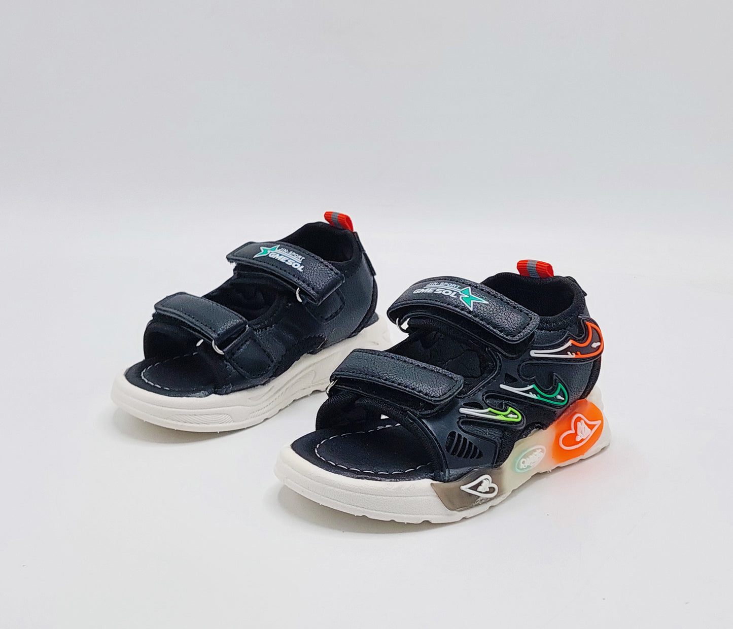 All-Day Comfort, Happy Feet! Premium Soft Sole Sandals With Lights In Sole for Kids - TU906