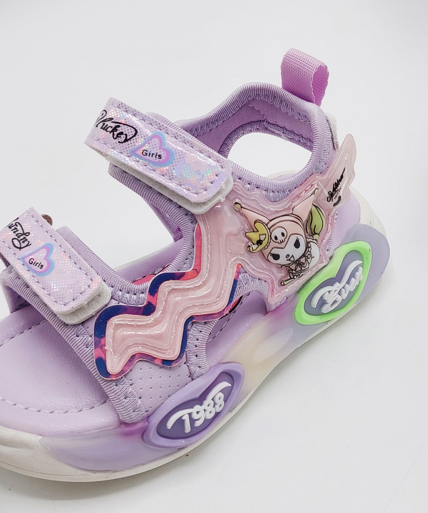 Lights in sole Cute Design Sandals for Kids Girls - D08
