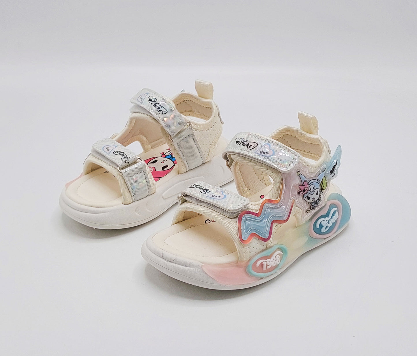 Lights in sole Cute Design Sandals for Kids Girls - D08