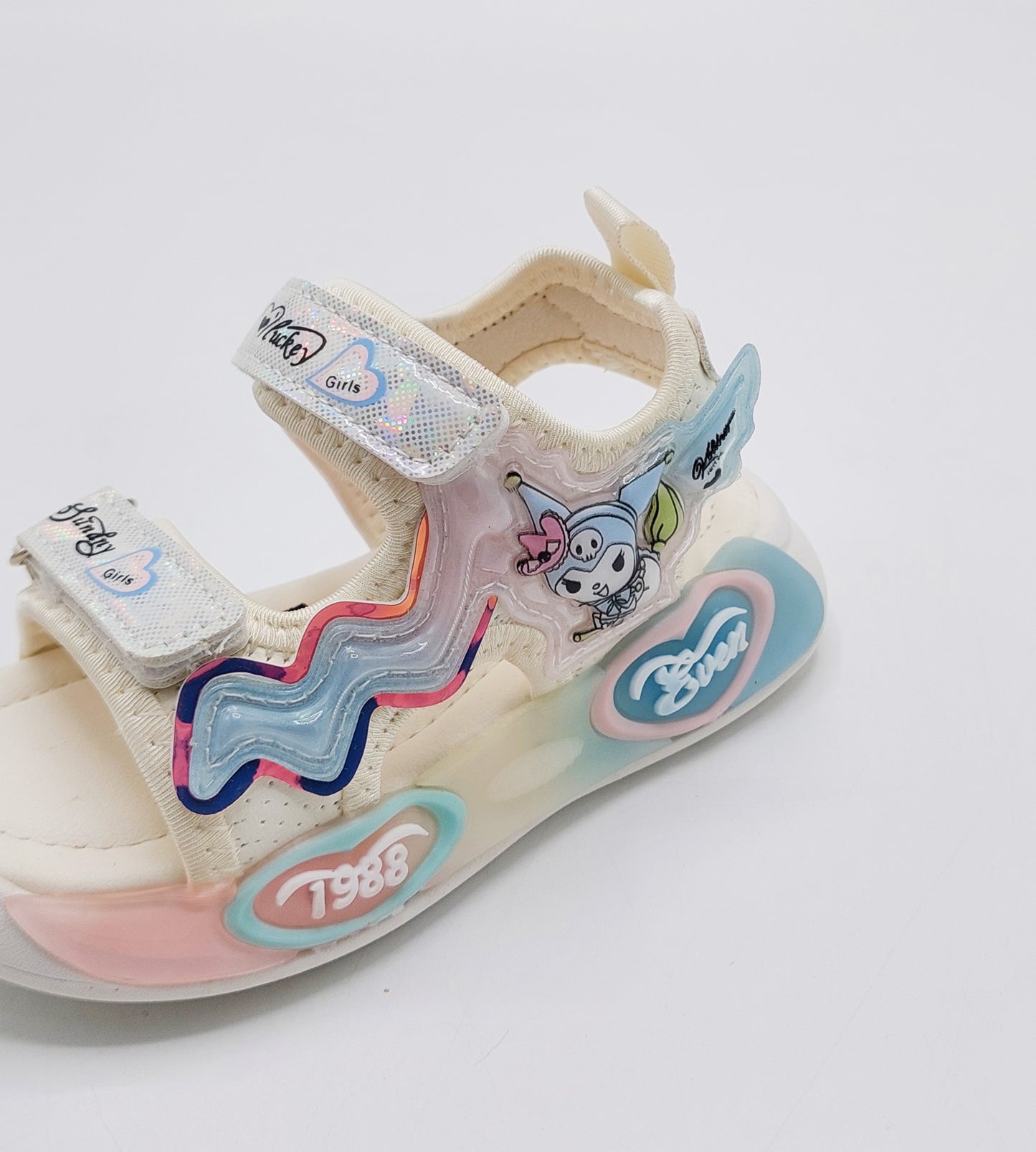 Lights in sole Cute Design Sandals for Kids Girls - D08