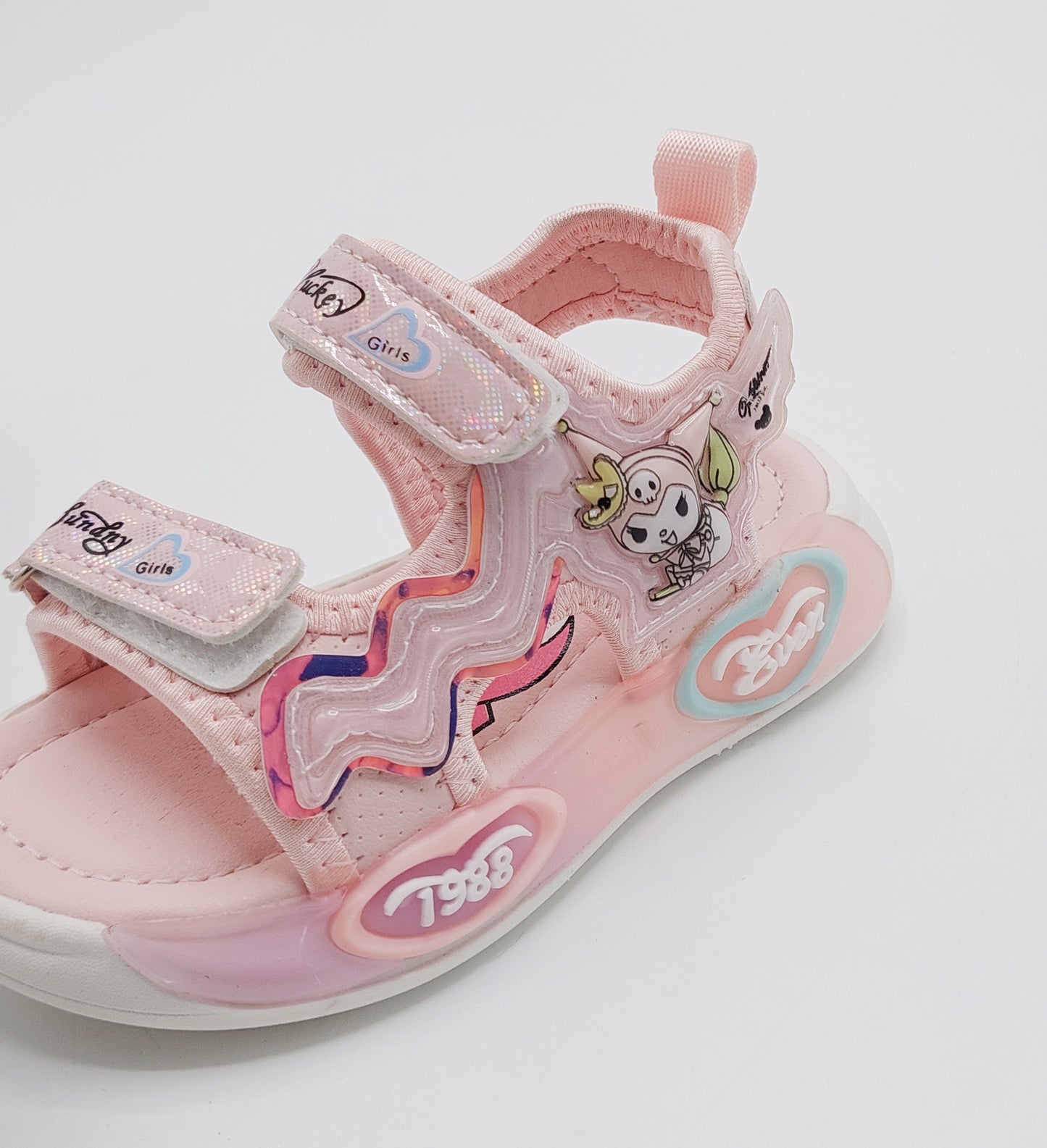 Lights in sole Cute Design Sandals for Kids Girls - D08