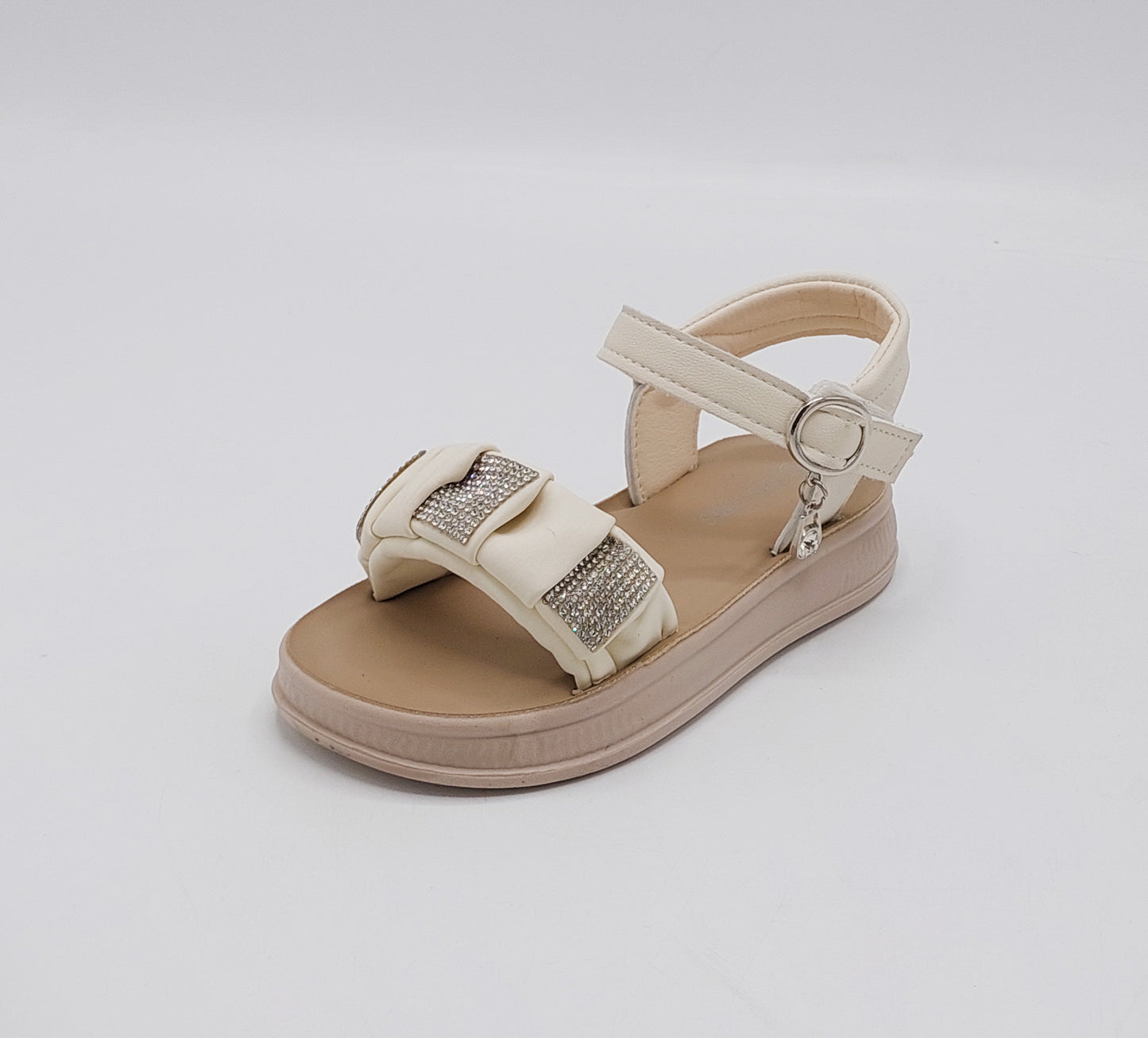 Girl's Beautiful Design Fancy Sandals - RJ09 (Beige)