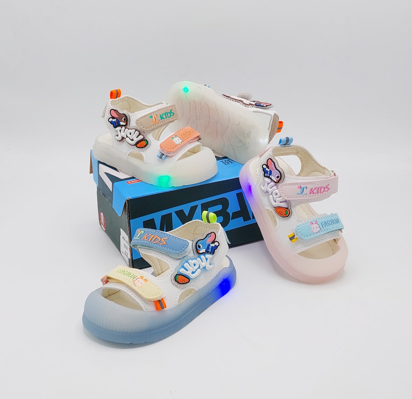 Lights in sole cute design sandals for kids - JSL-05