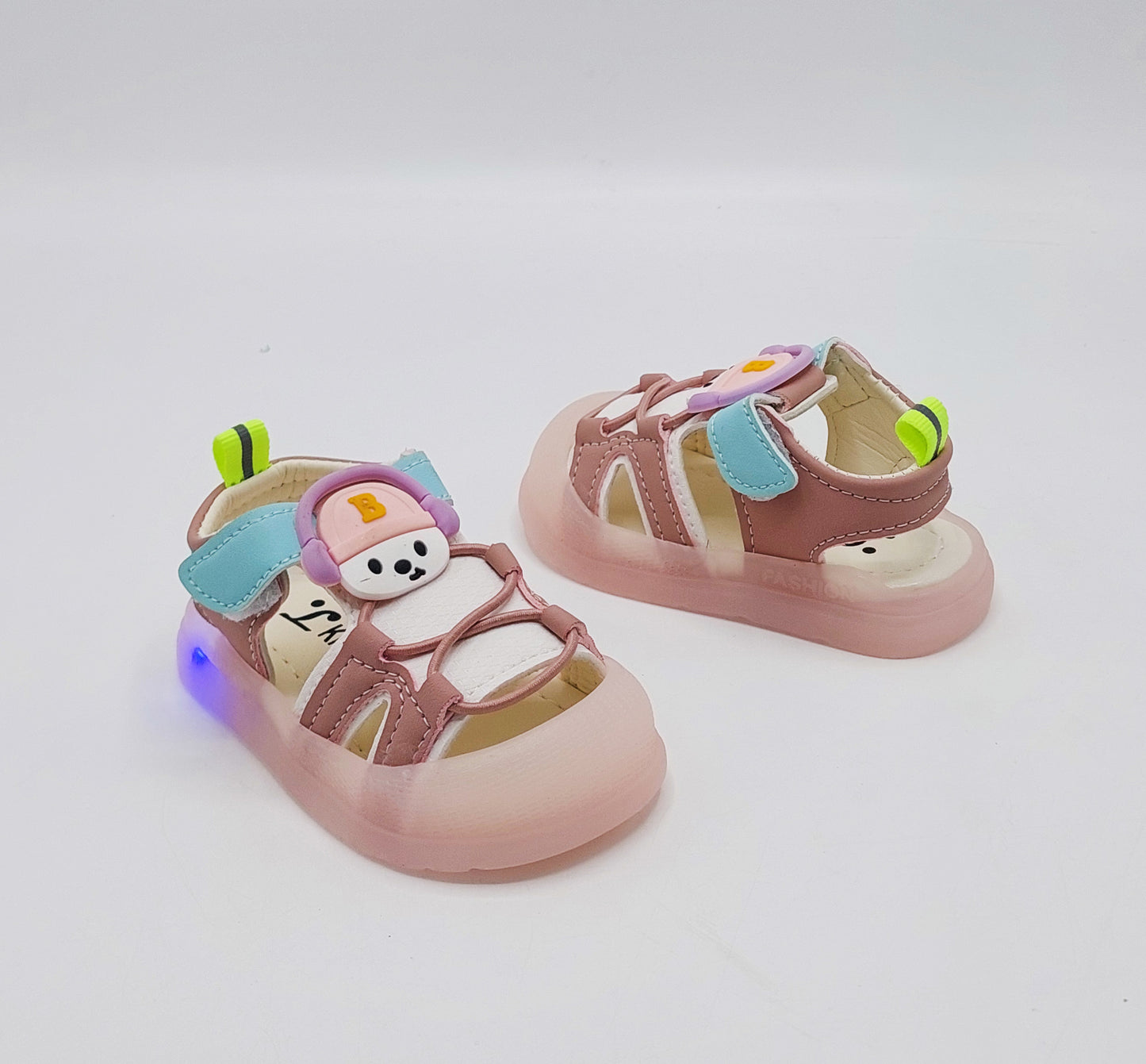 Lights in sole cute design sandals for kids - JSL01