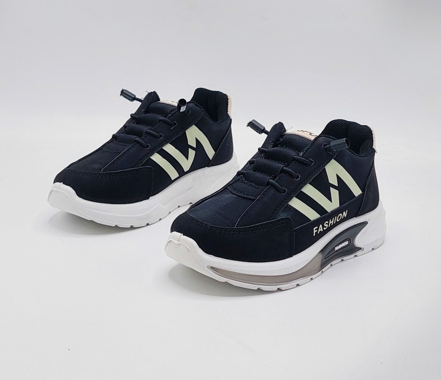 Premium Quality Trendy New Look Sneakers for Kids - K208 (Black)