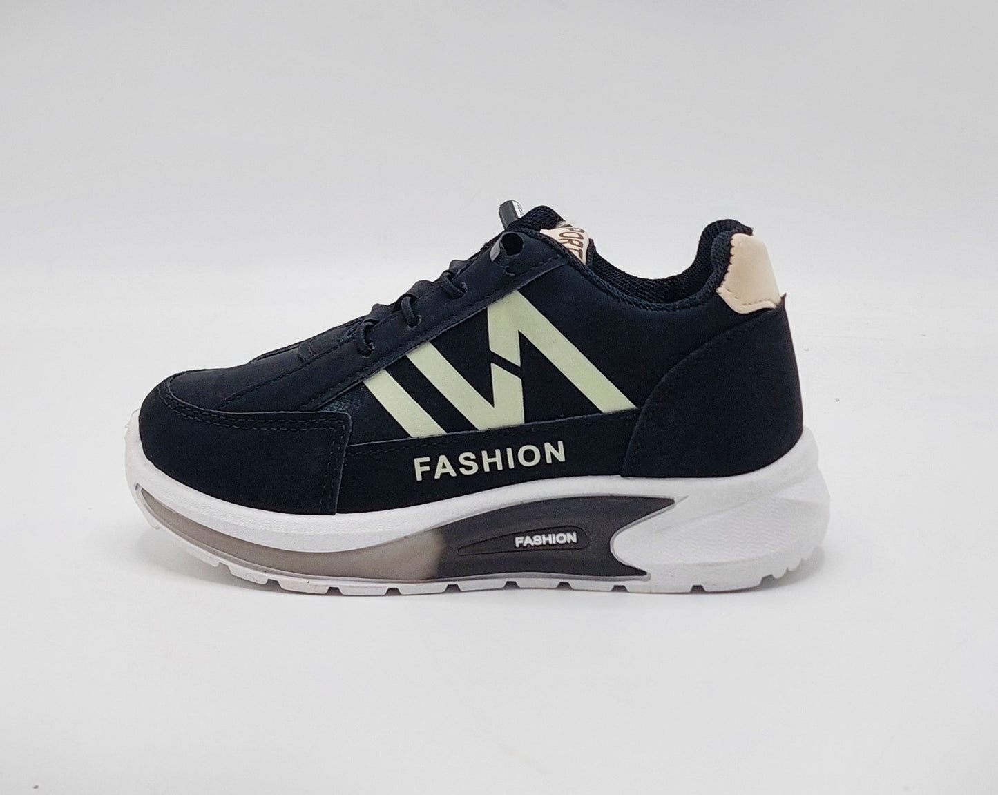 Premium Quality Trendy New Look Sneakers for Kids - K208 (Black)