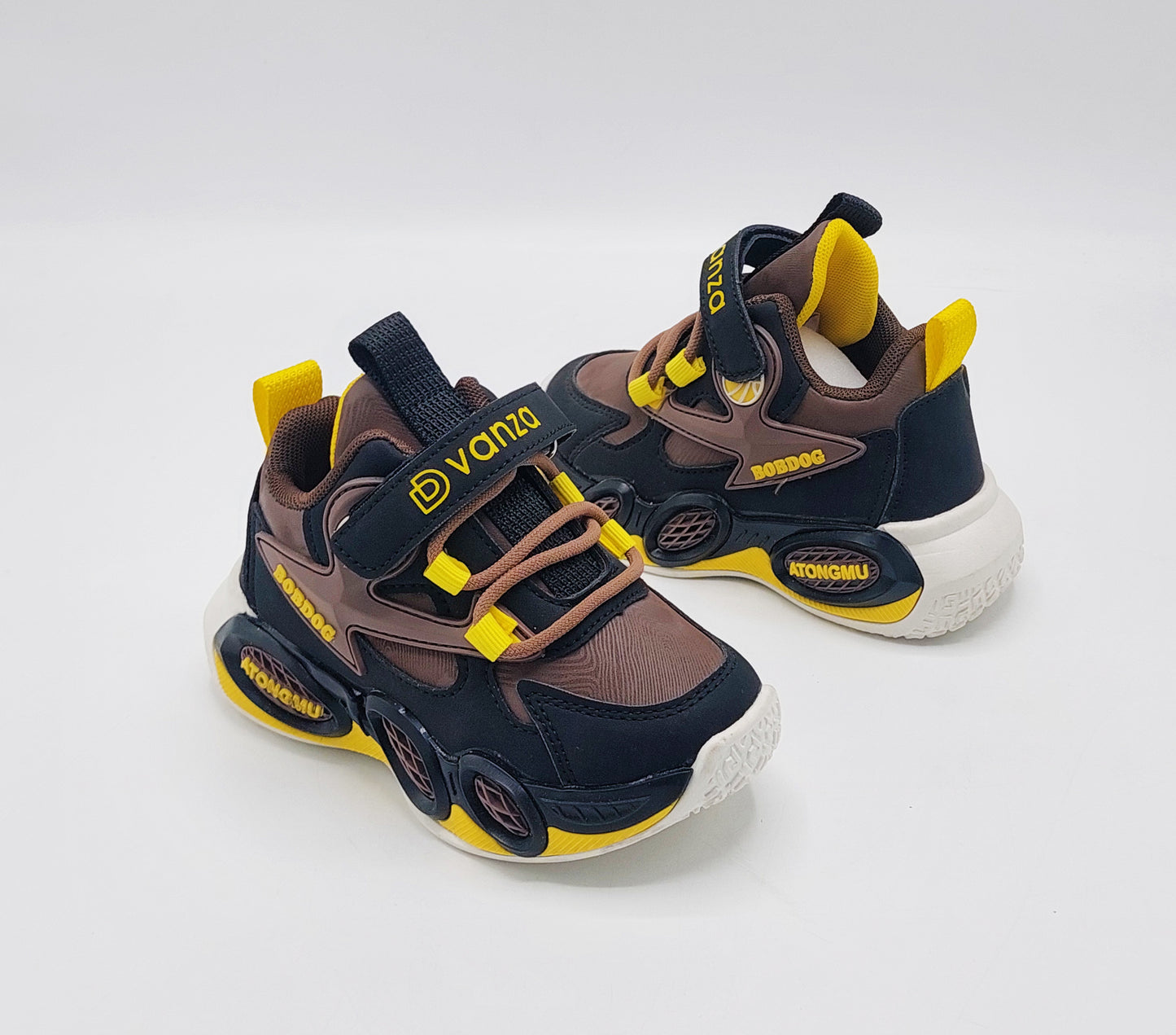 Premium Quality Trendy Look Sporty Sneakers for Kids - YOKO10 (Brown)