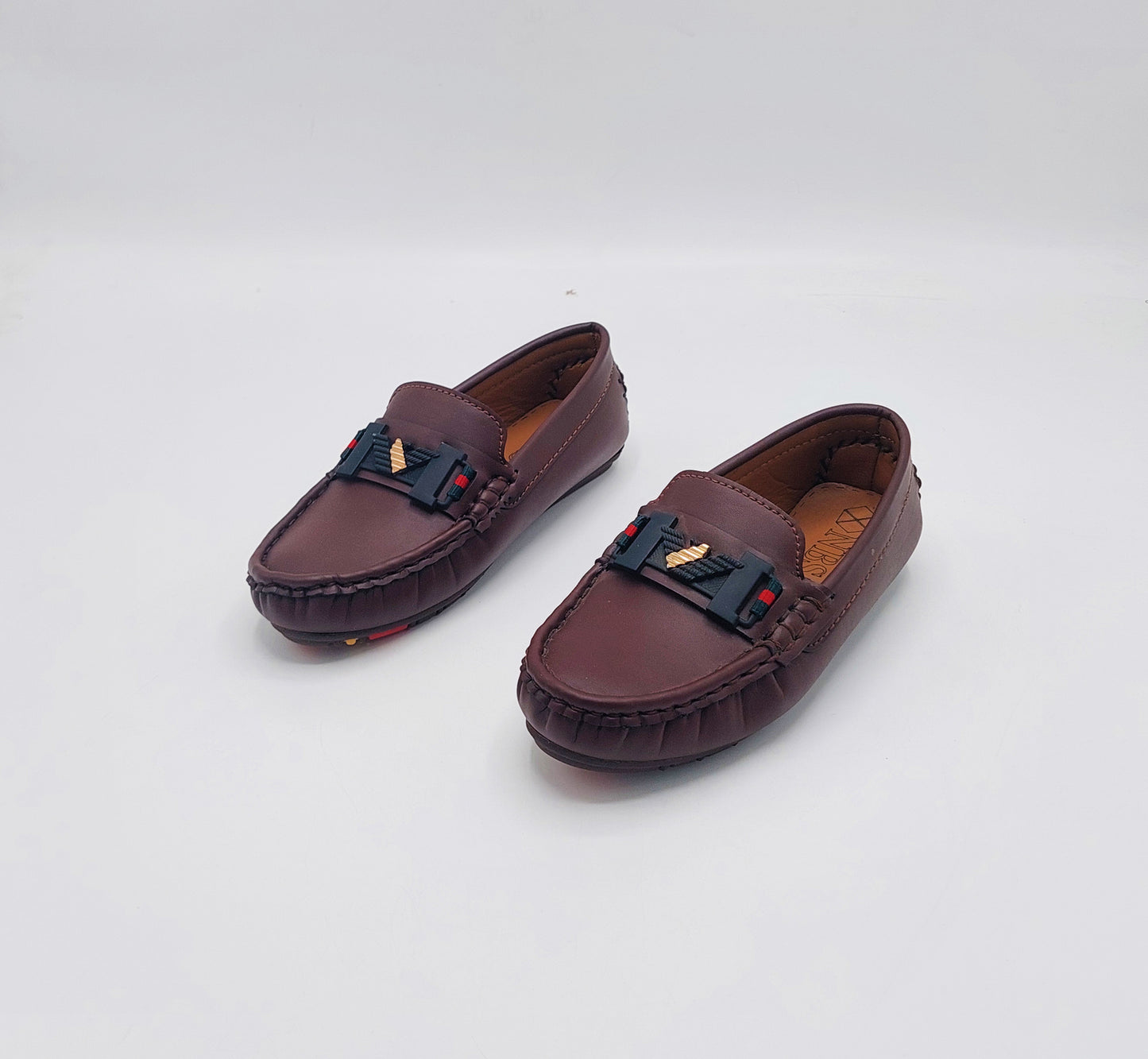 Premium Quality Classical Loafers for Kids - A6 (Brown)