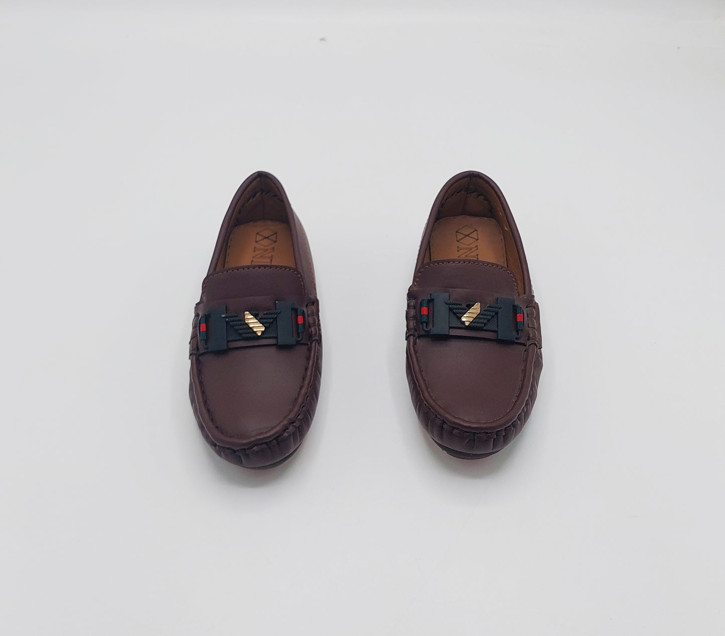 Premium Quality Classical Loafers for Kids - A6 (Brown)