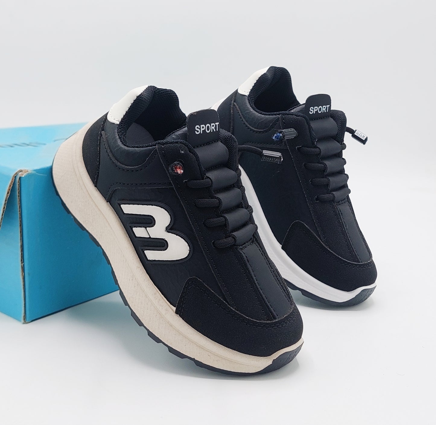 Premium Quality Sneakers For Boys - 83 (Black)