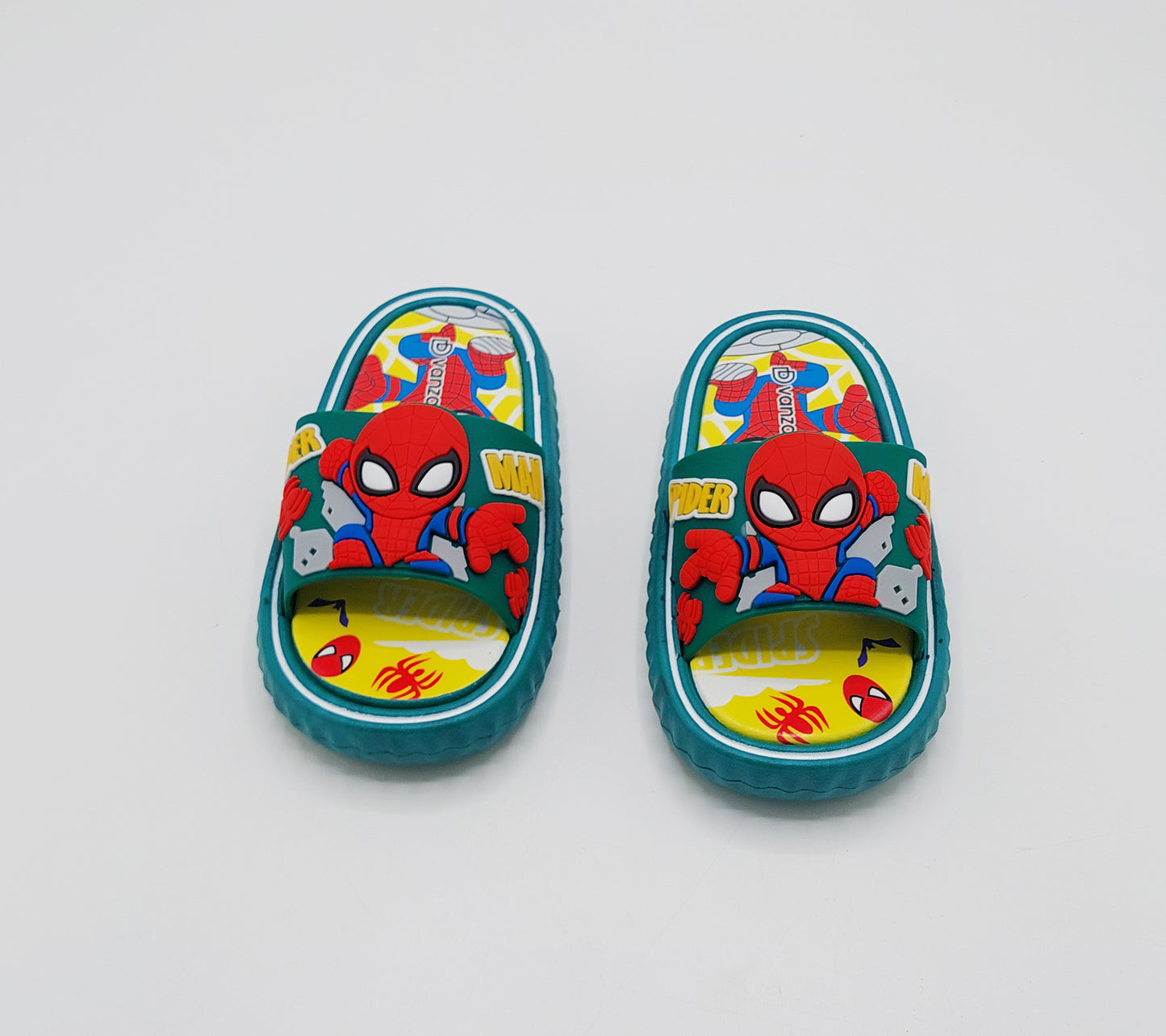 Spider Man Theme Slippers for Boys - BCG107 (Green)