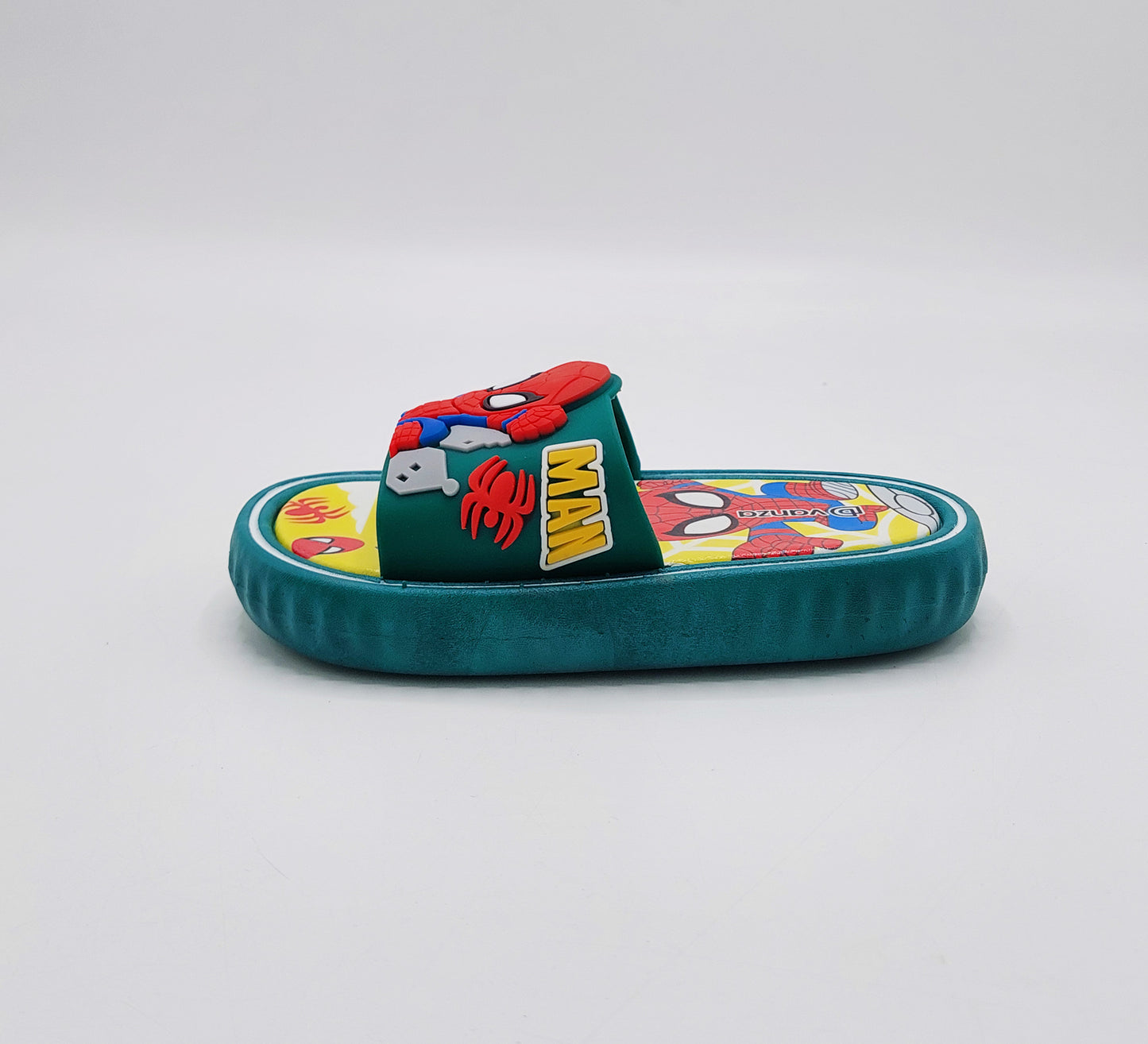 Spider Man Theme Slippers for Boys - BCG107 (Green)