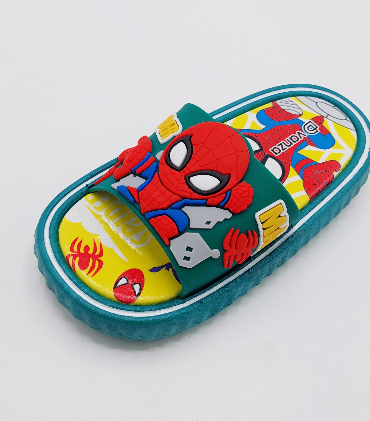 Spider Man Theme Slippers for Boys - BCG107 (Green)