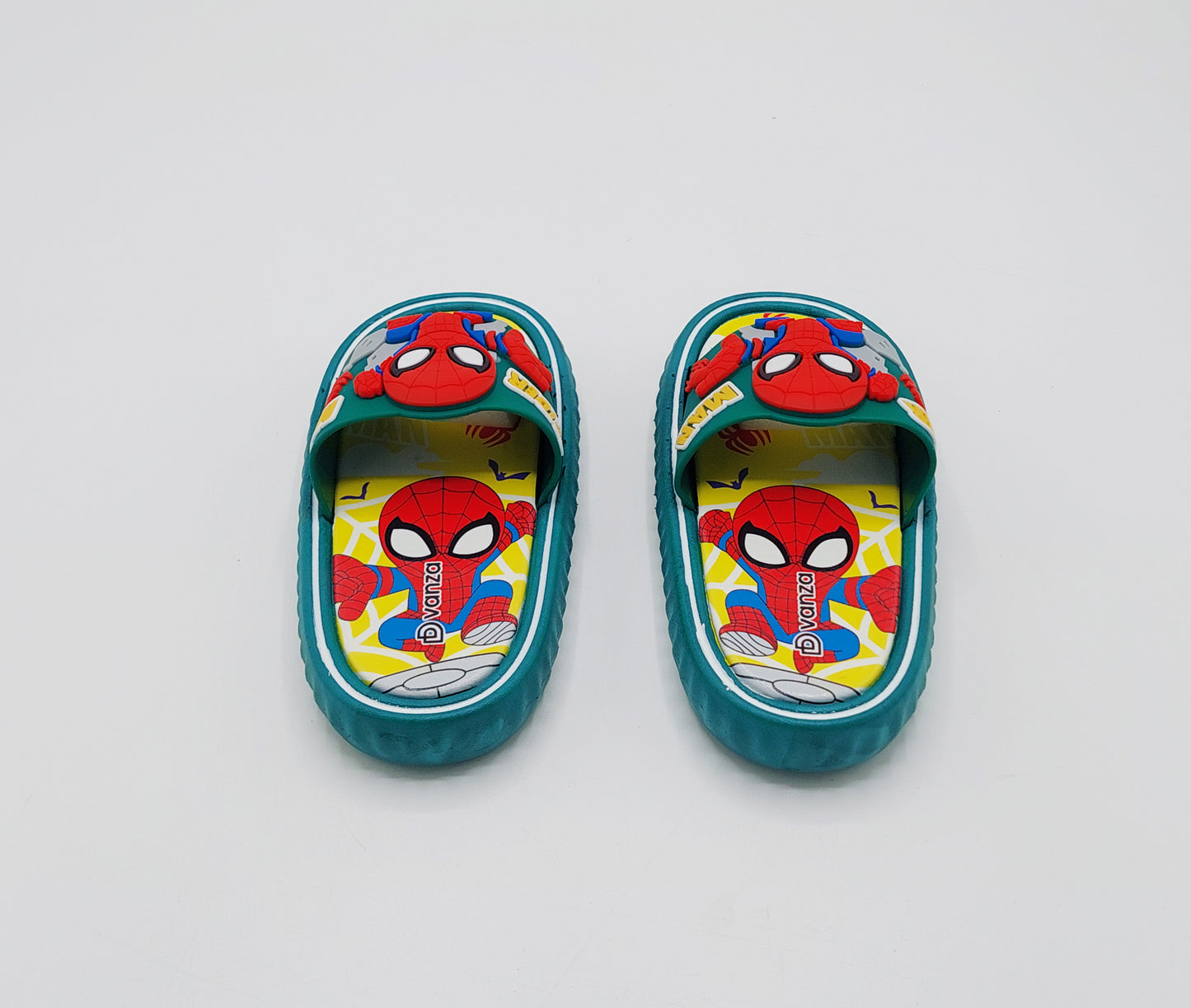 Spider Man Theme Slippers for Boys - BCG107 (Green)