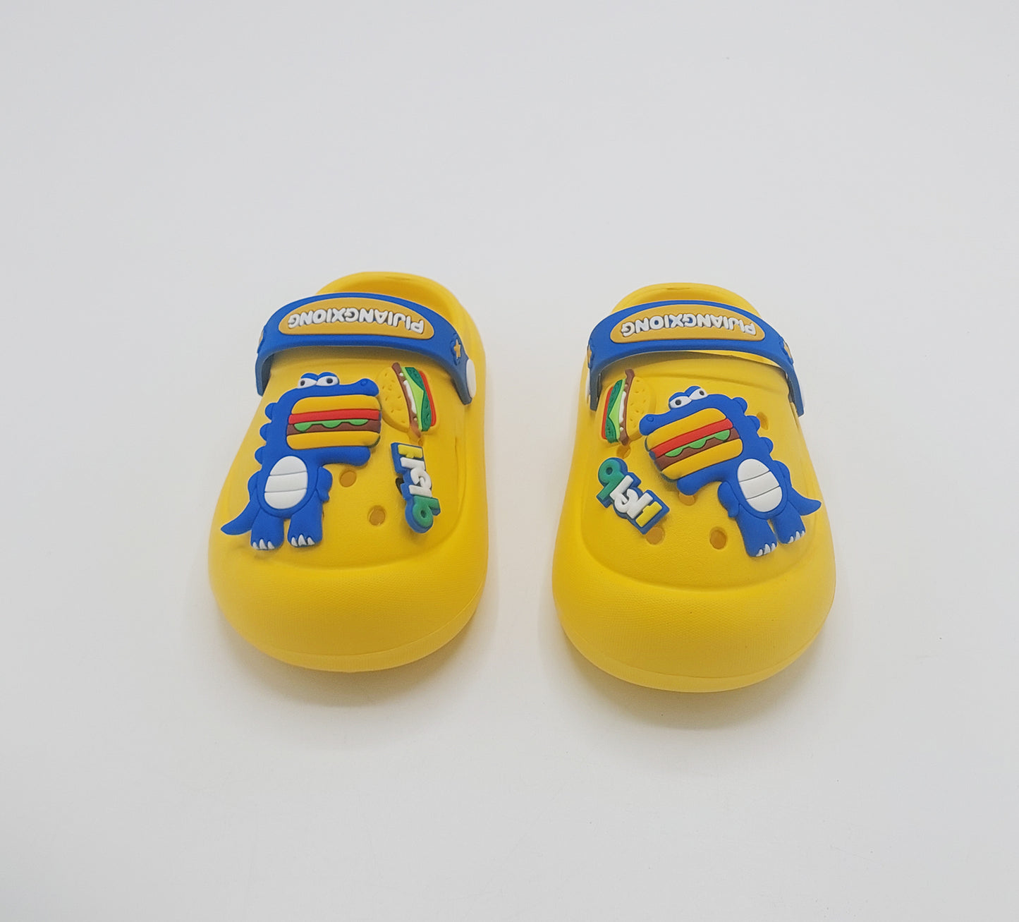 Dino Theme Crocs for Kids - DC (Yellow)