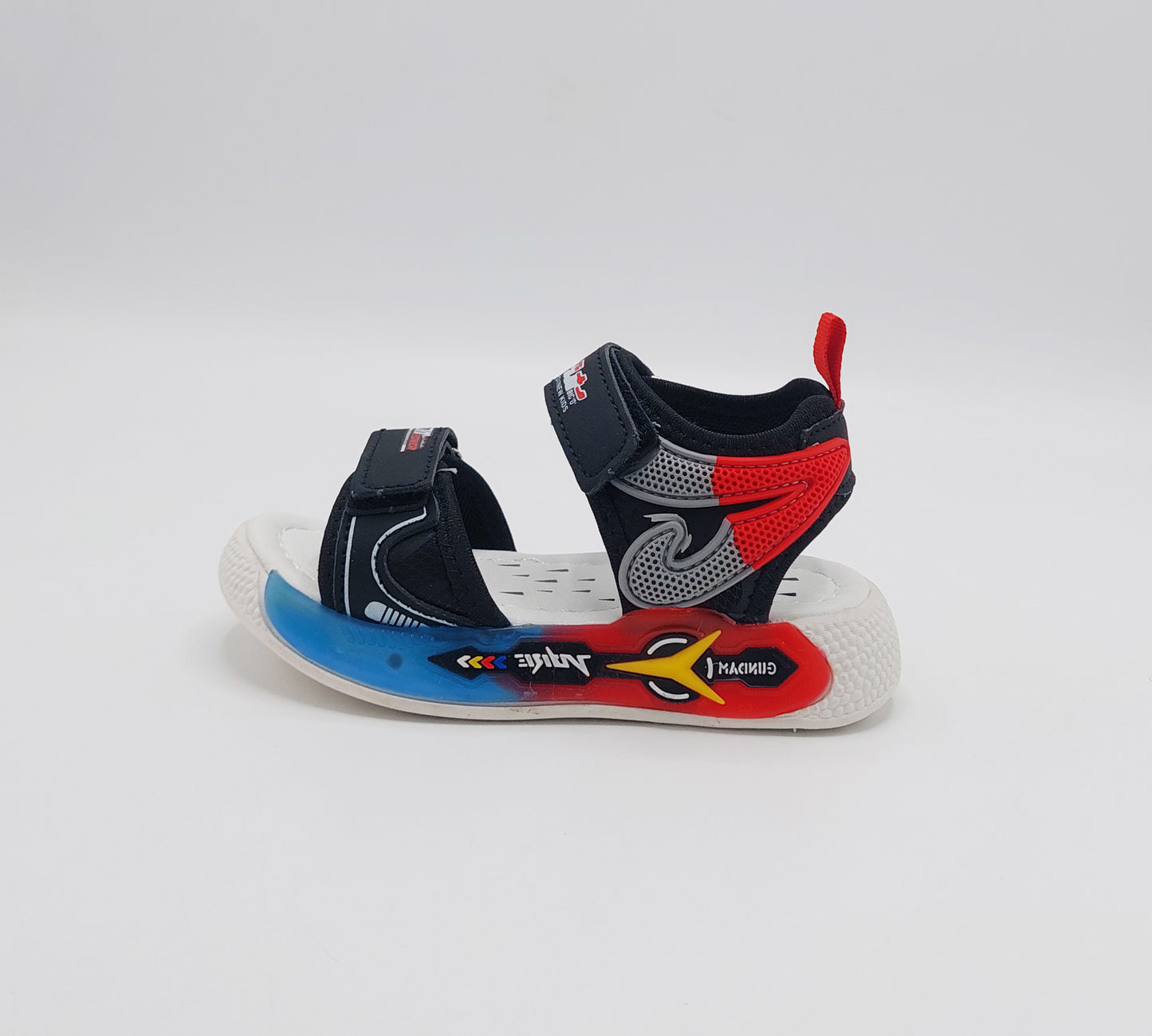 Trendy Looking Sandals with LED Sole for Boys - UN17 (Black)