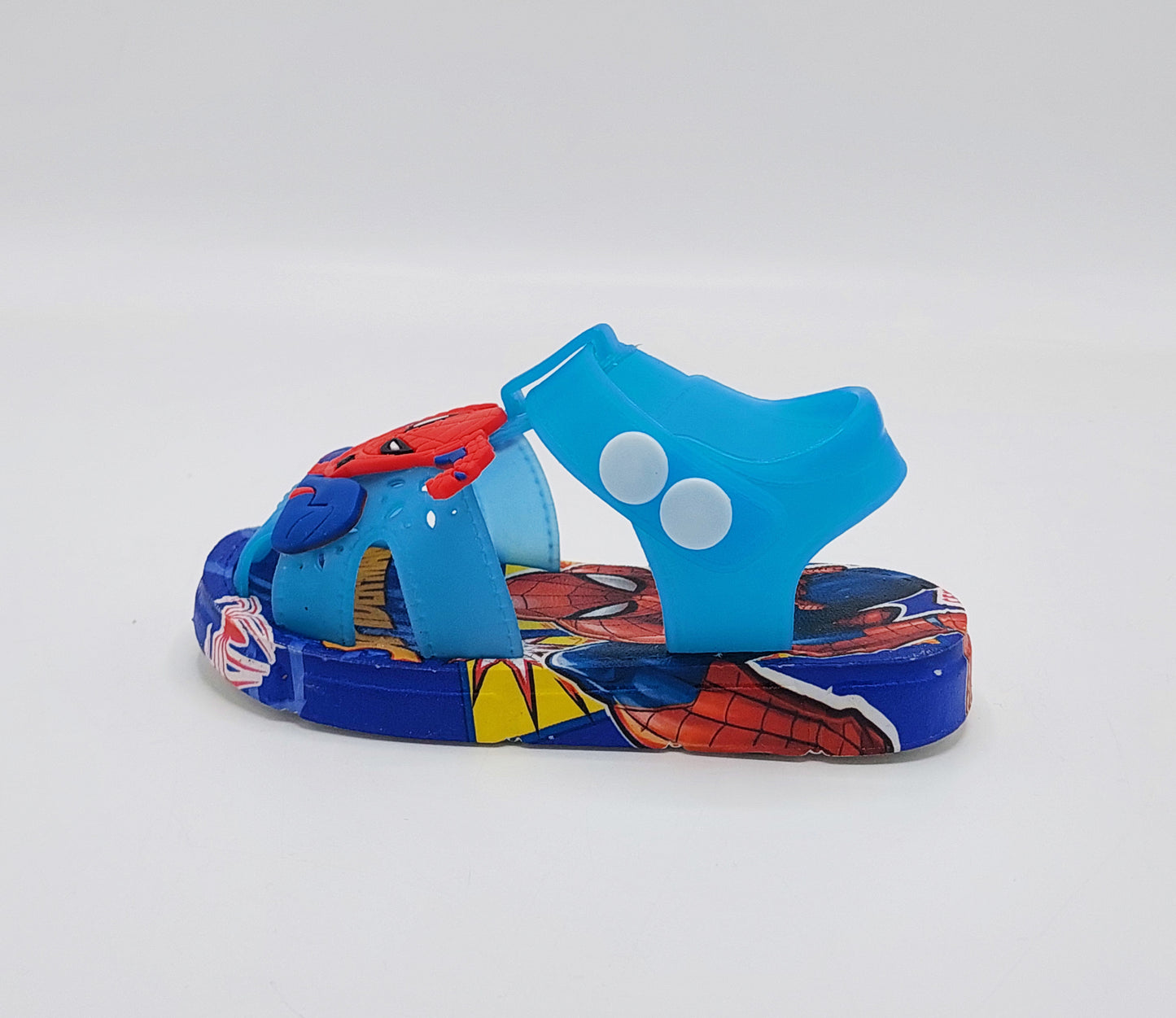Soft Sole Spiderman Theme Sandals for Kids - 2181 (Blue)