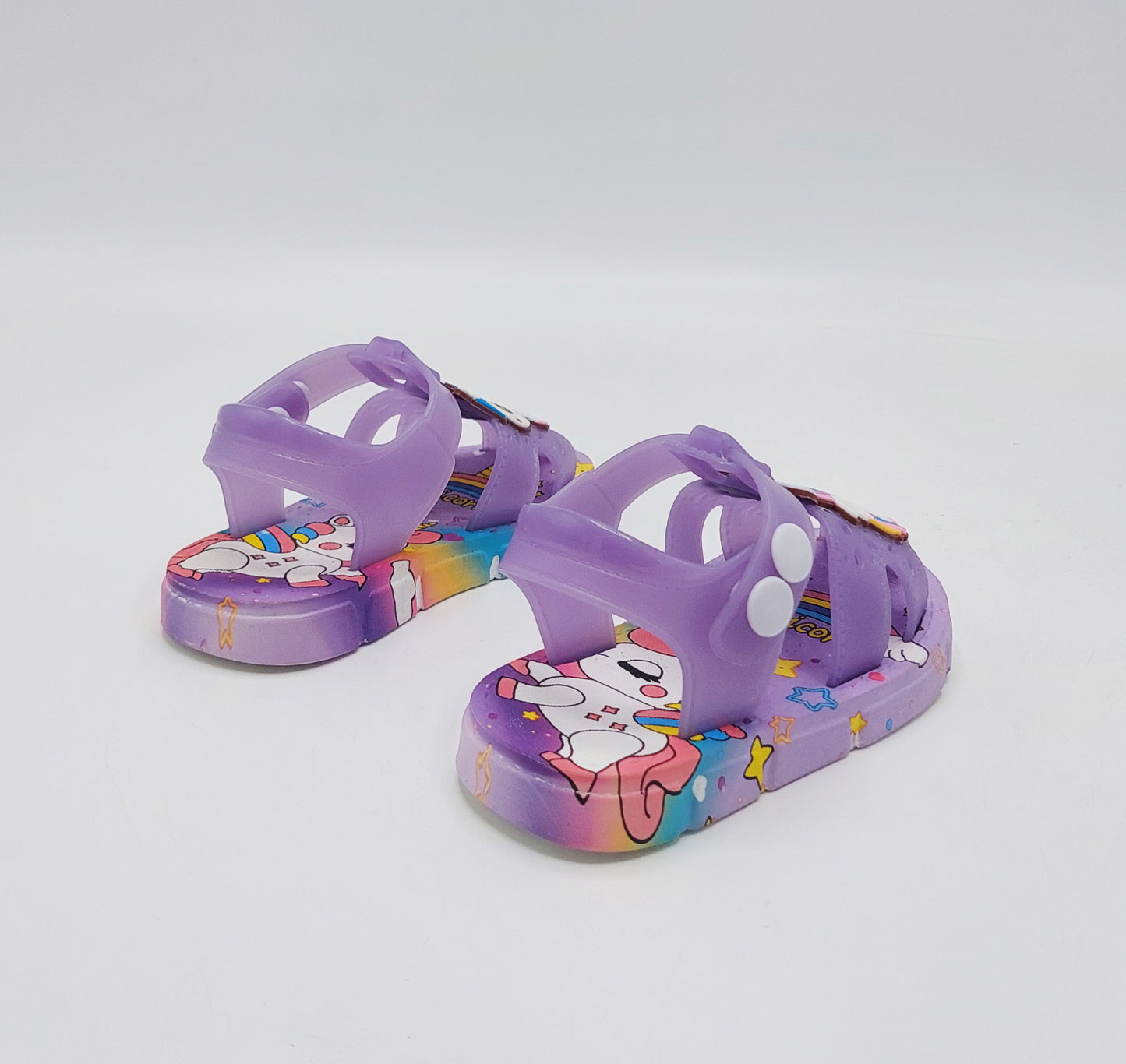 Soft Sole Unicorn Theme Sandals for Kids - 2183 (Purple)