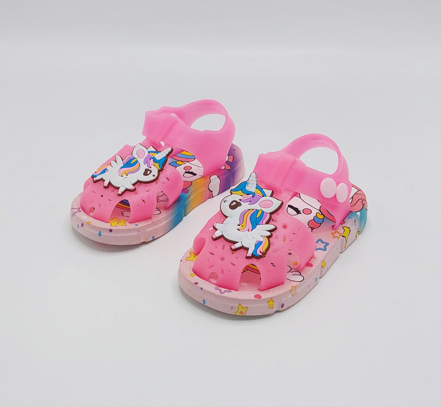 Soft Sole Unicorn Theme Sandals for Kids - 2183 (Pink)