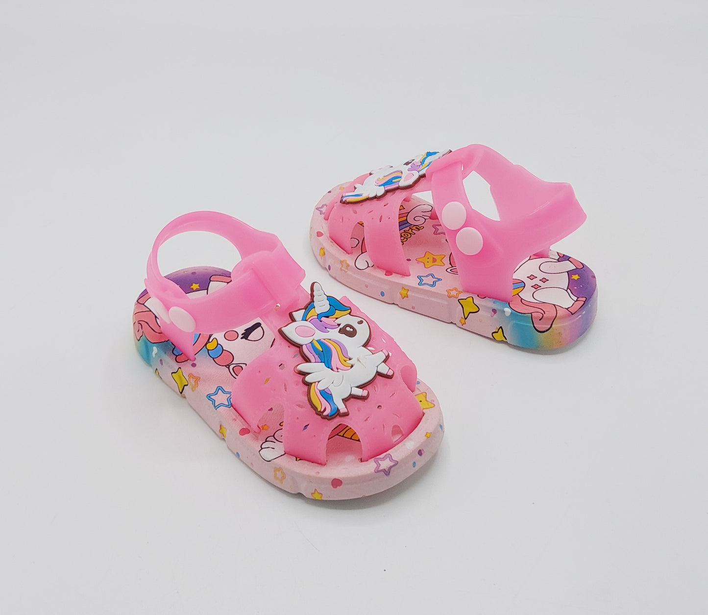 Soft Sole Unicorn Theme Sandals for Kids - 2183 (Pink)