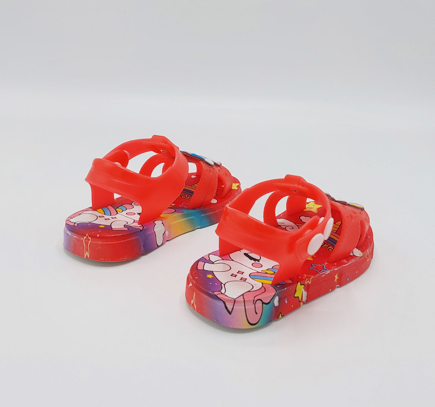 Soft Sole Unicorn Theme Sandals for Kids - 2183 (RED)