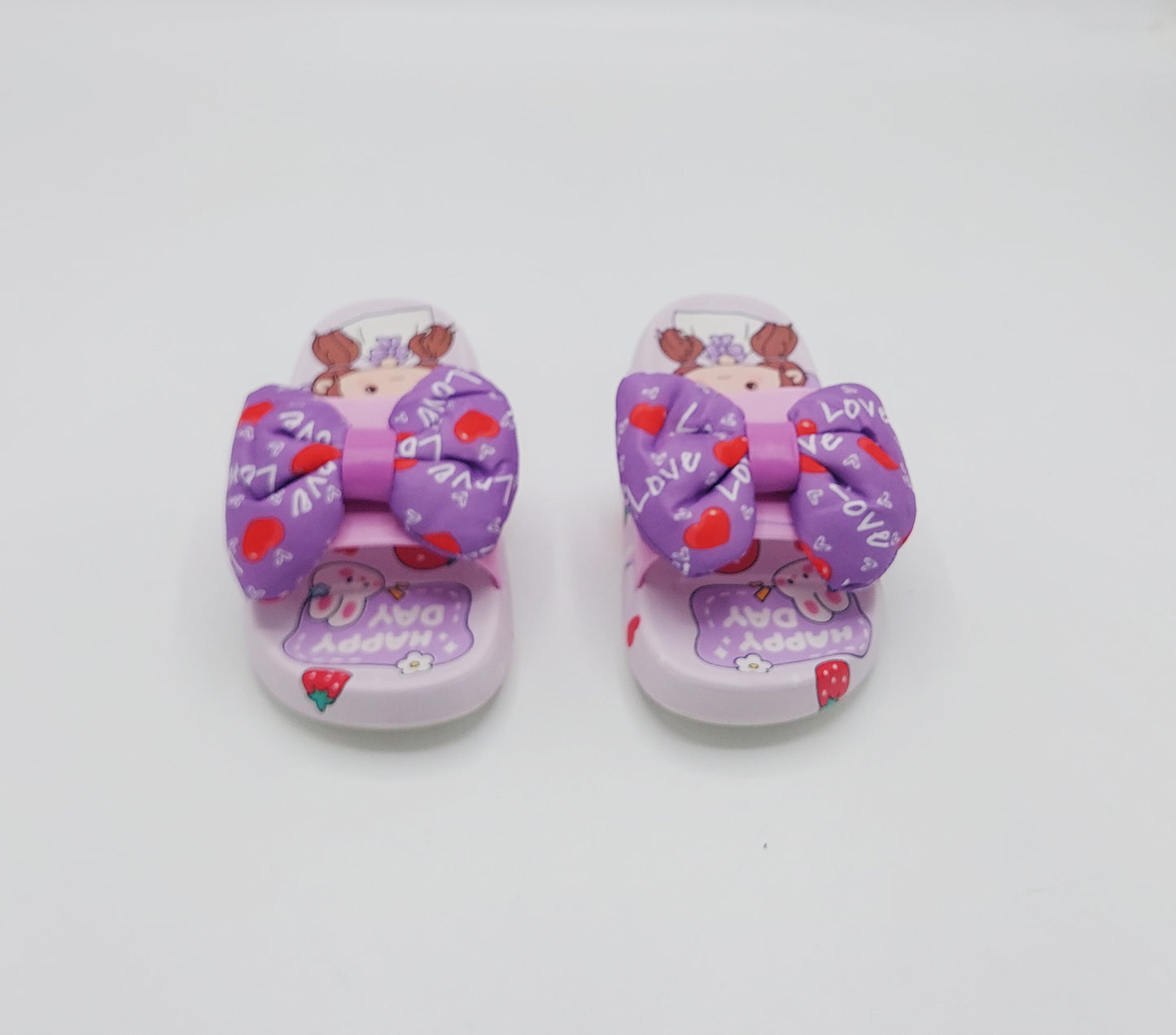 Trendy Looking Bow Slippers for Girls - 22022 (Purple)