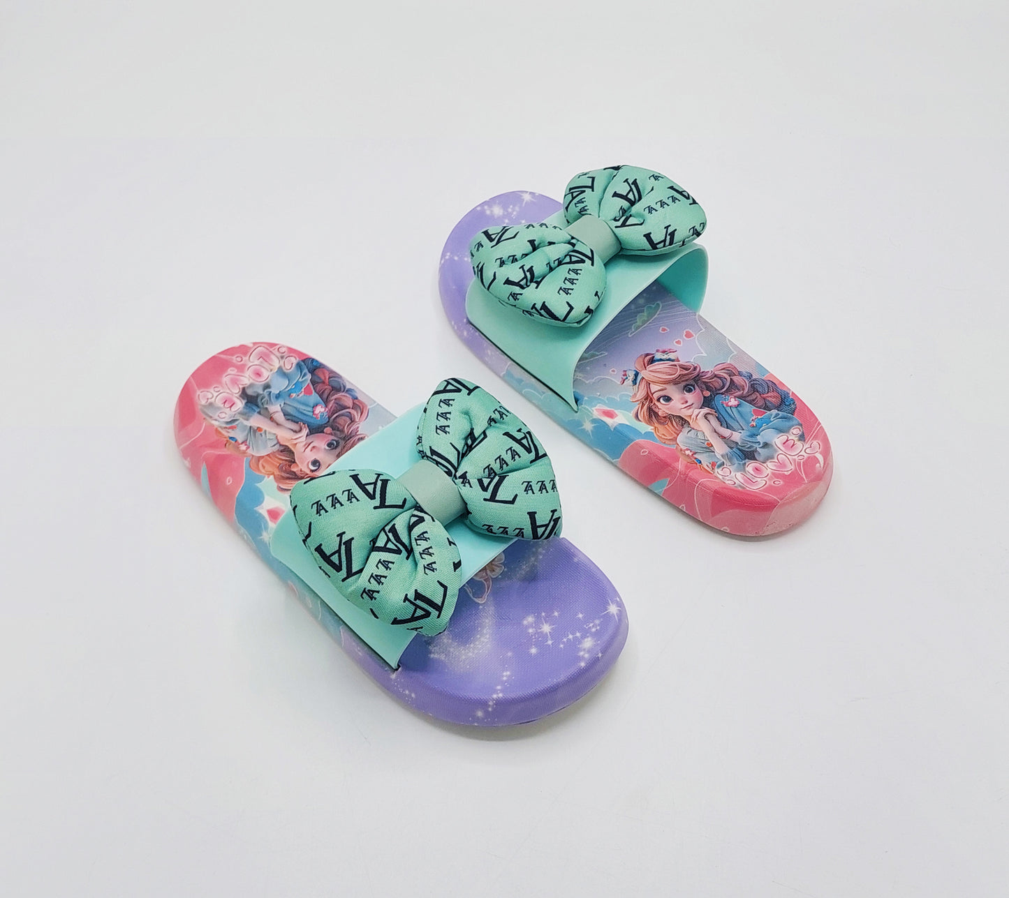 Soft Comfortable Cute Design Softies for Kids Girls - 22023 (Green)