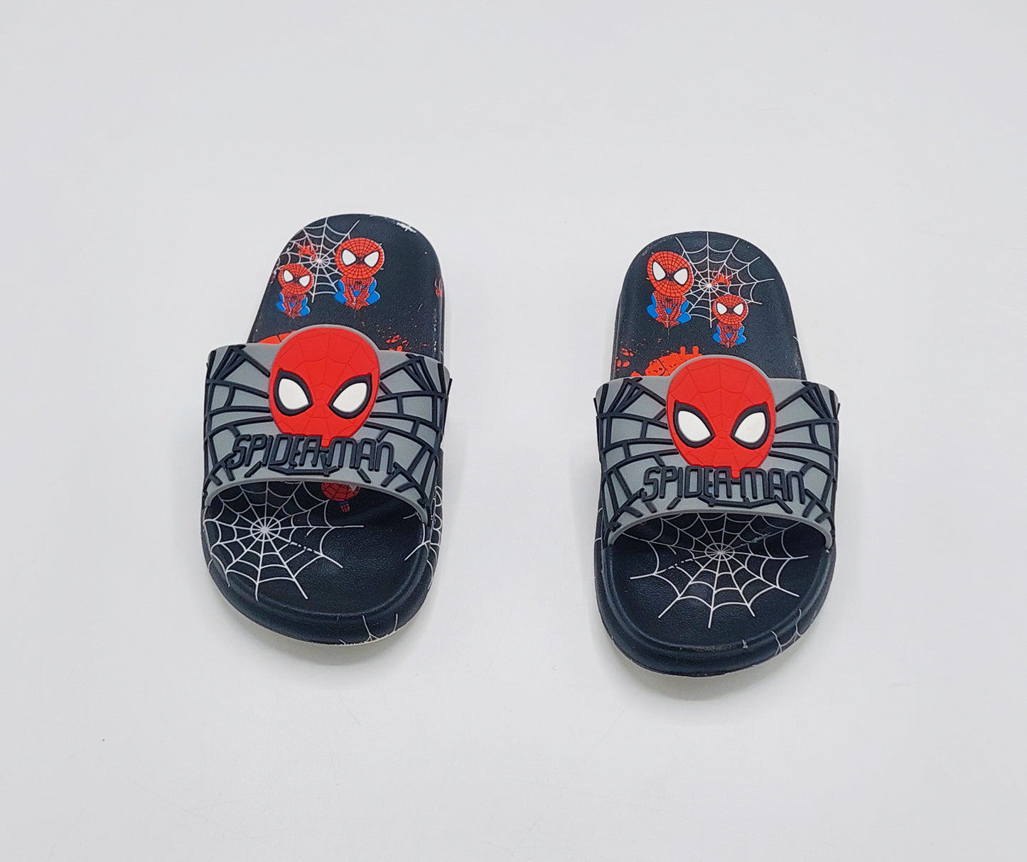 Spider Man Theme Slippers for Boys - MUSPI (Black)