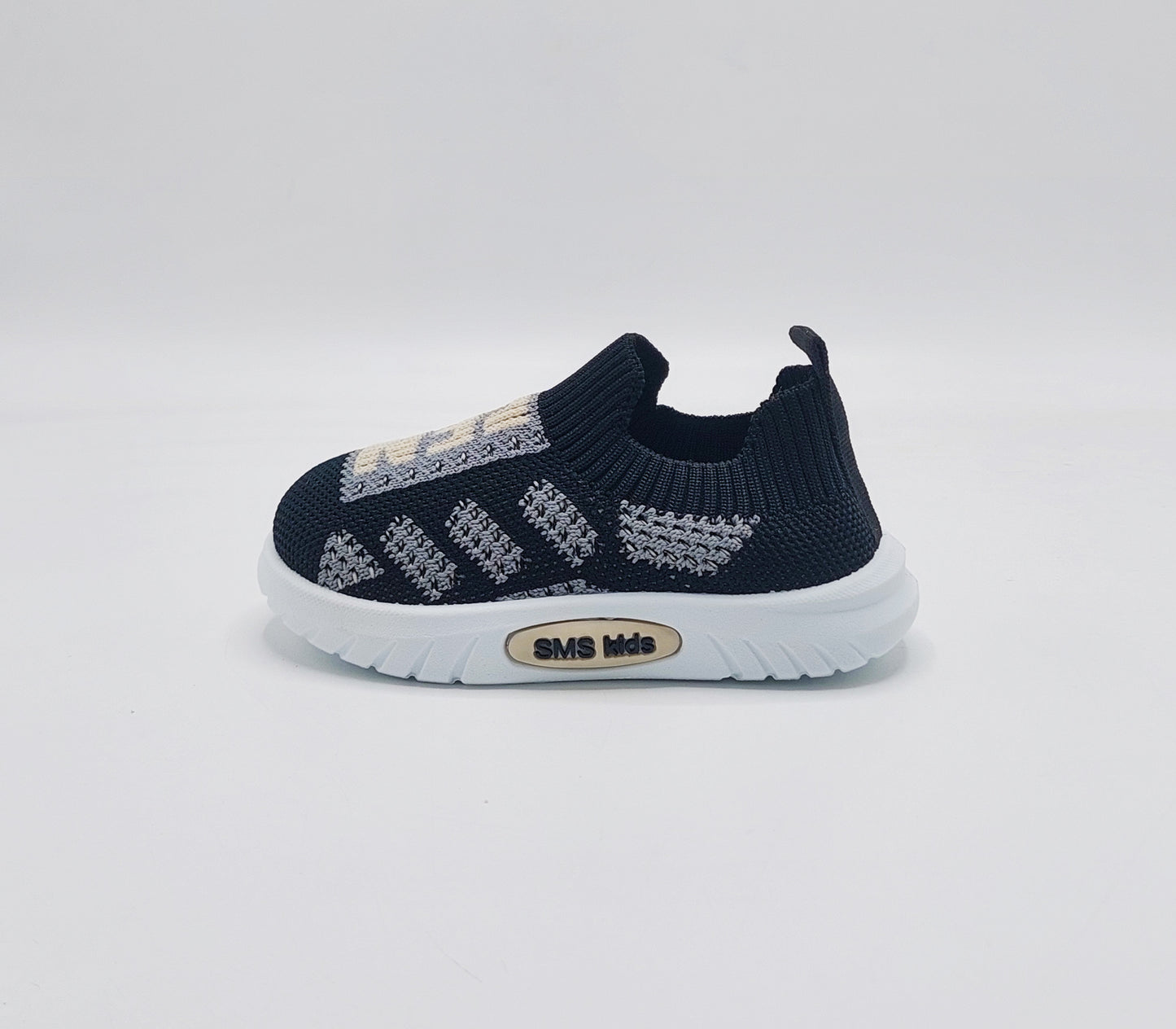 Infant's Easy to Wear Soft Sole Shoes - FSD08 (Black)