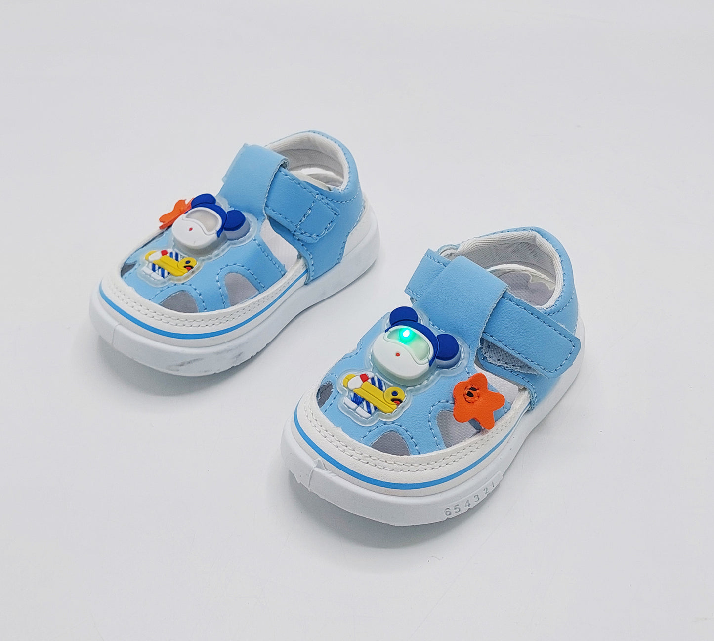 Touch Lights Cute Design Sandals for Kids - GL10 (Blue)