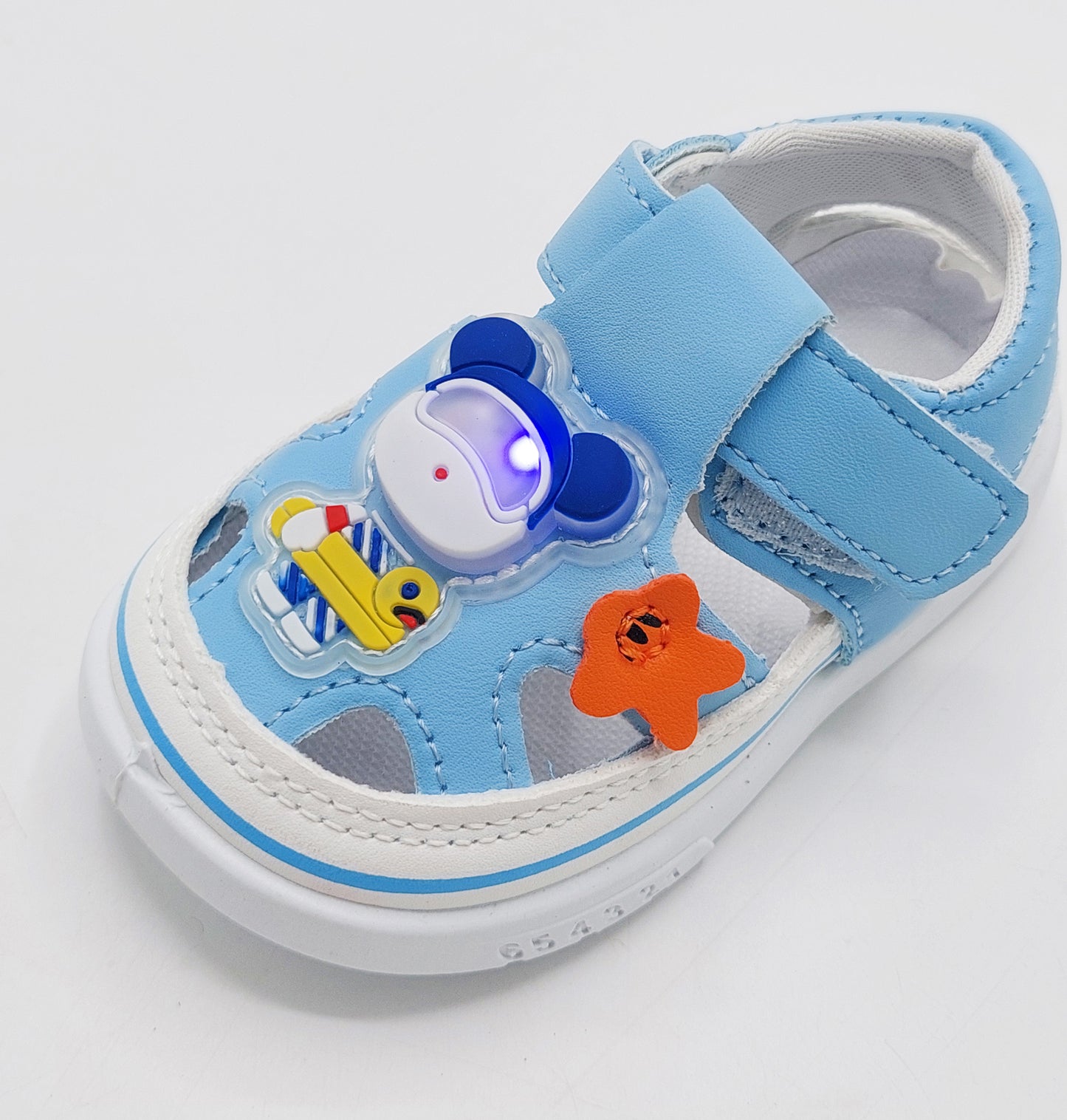 Touch Lights Cute Design Sandals for Kids - GL10 (Blue)