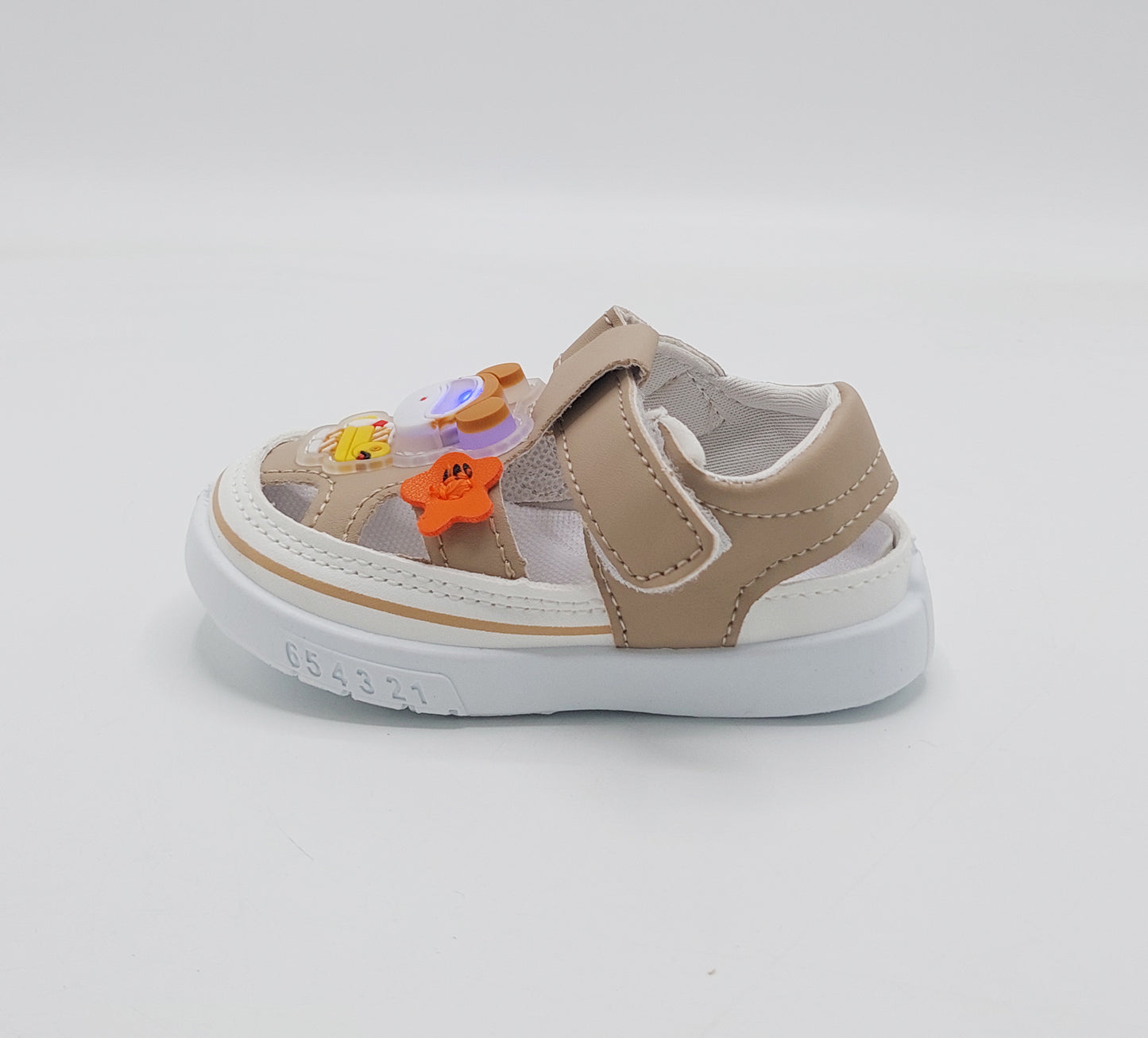Touch Lights Cute Design Sandals for Kids - GL10 (Beige)