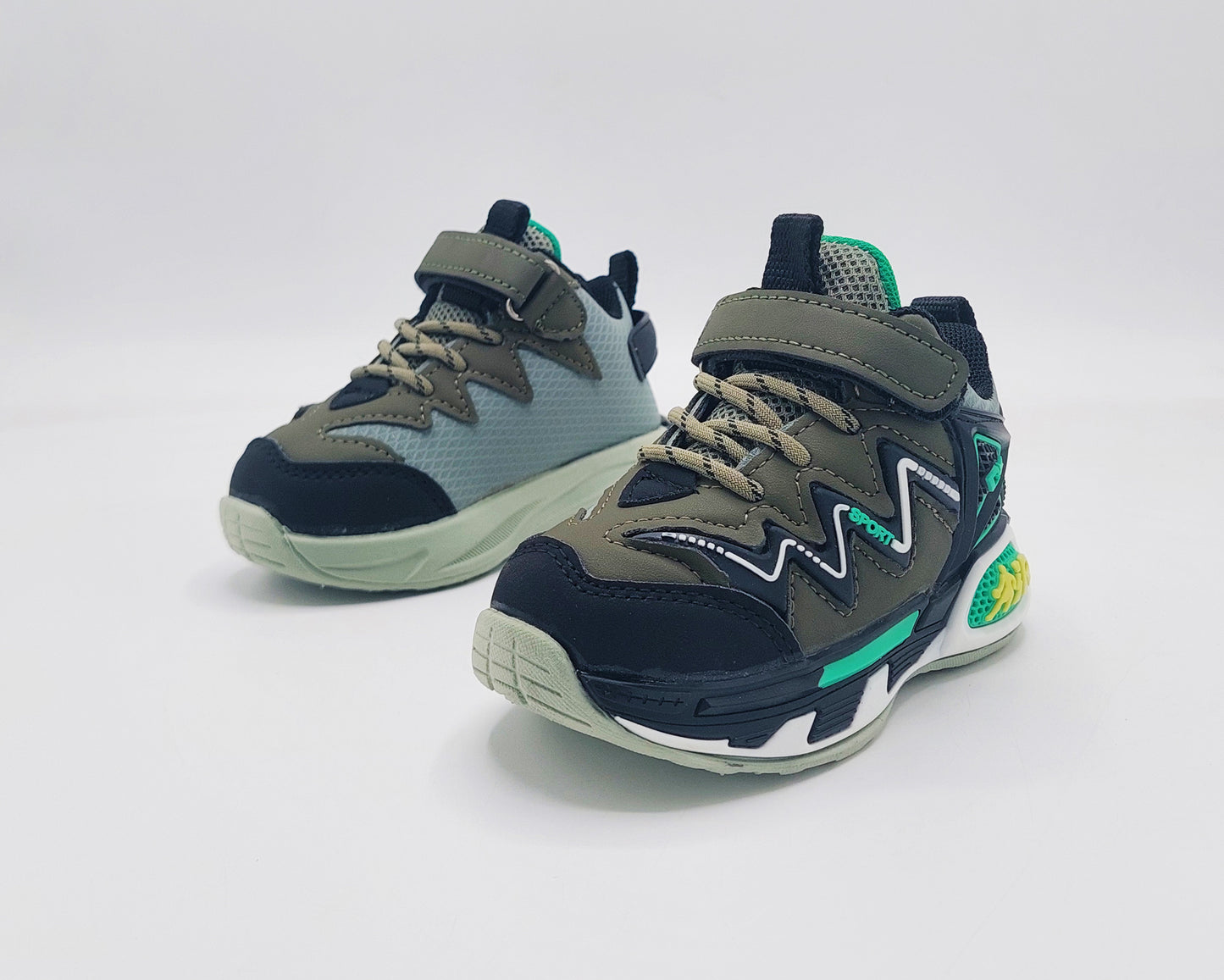 Premium Quality Trendy Look Sneakers for Kids - CG06 (Green)