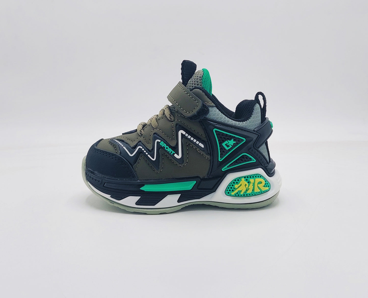 Premium Quality Trendy Look Sneakers for Kids - CG06 (Green)