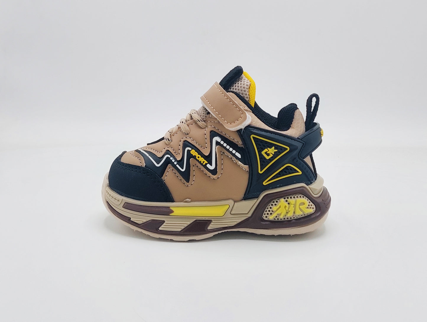 Premium Quality Trendy Look Sneakers for Kids - CG06 (Brown)