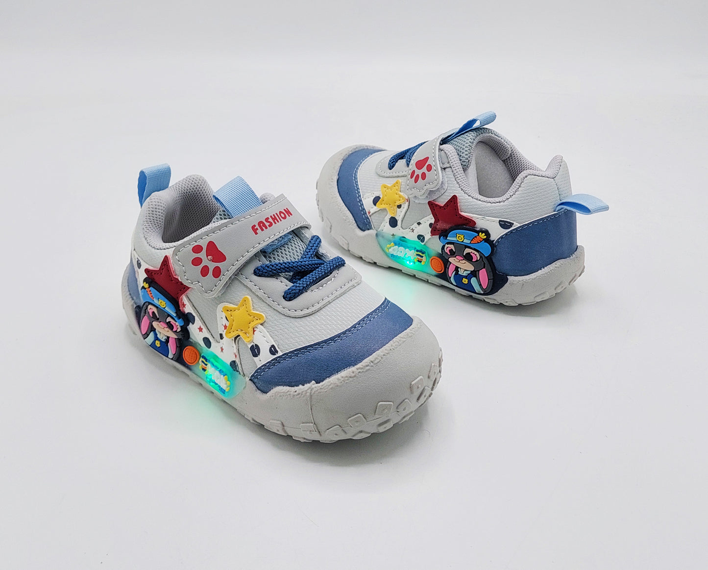 Lights in Sole New Trendy Style Sneakers for Kids - BG01 (Gray)