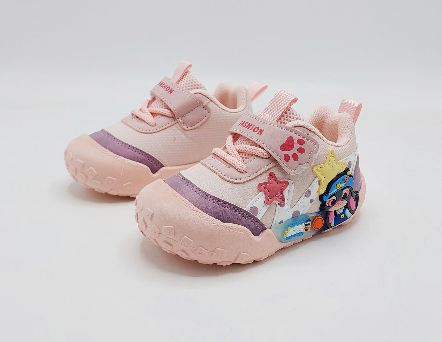 Lights in Sole New Trendy Style Sneakers for Kids - BG01 (Pink)