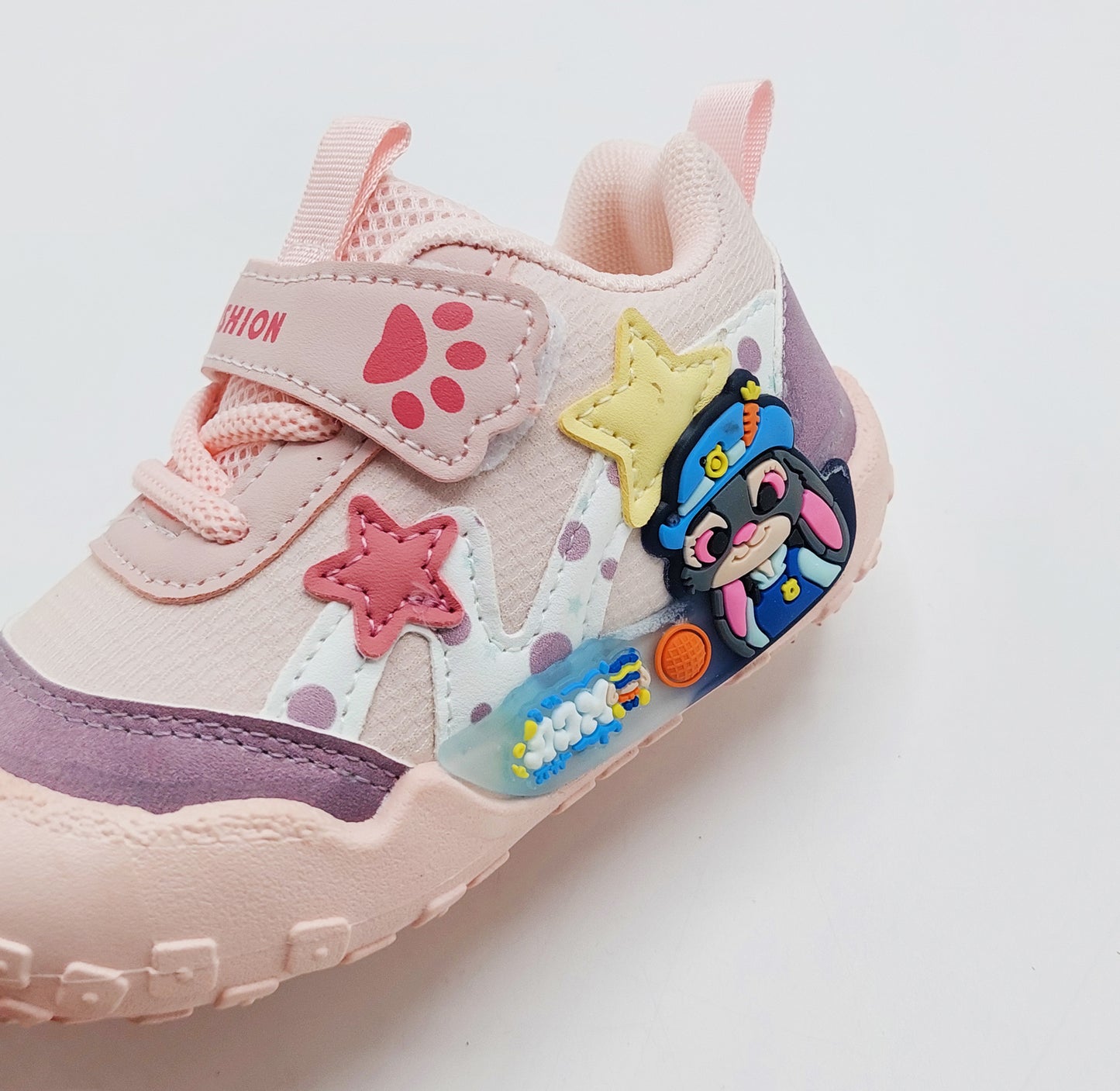 Lights in Sole New Trendy Style Sneakers for Kids - BG01 (Pink)