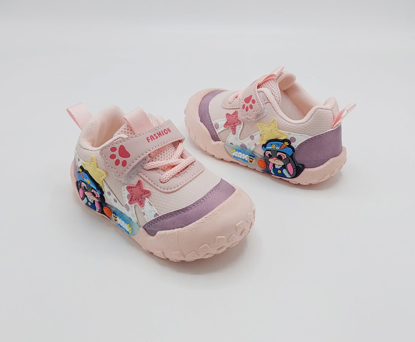 Lights in Sole New Trendy Style Sneakers for Kids - BG01 (Pink)