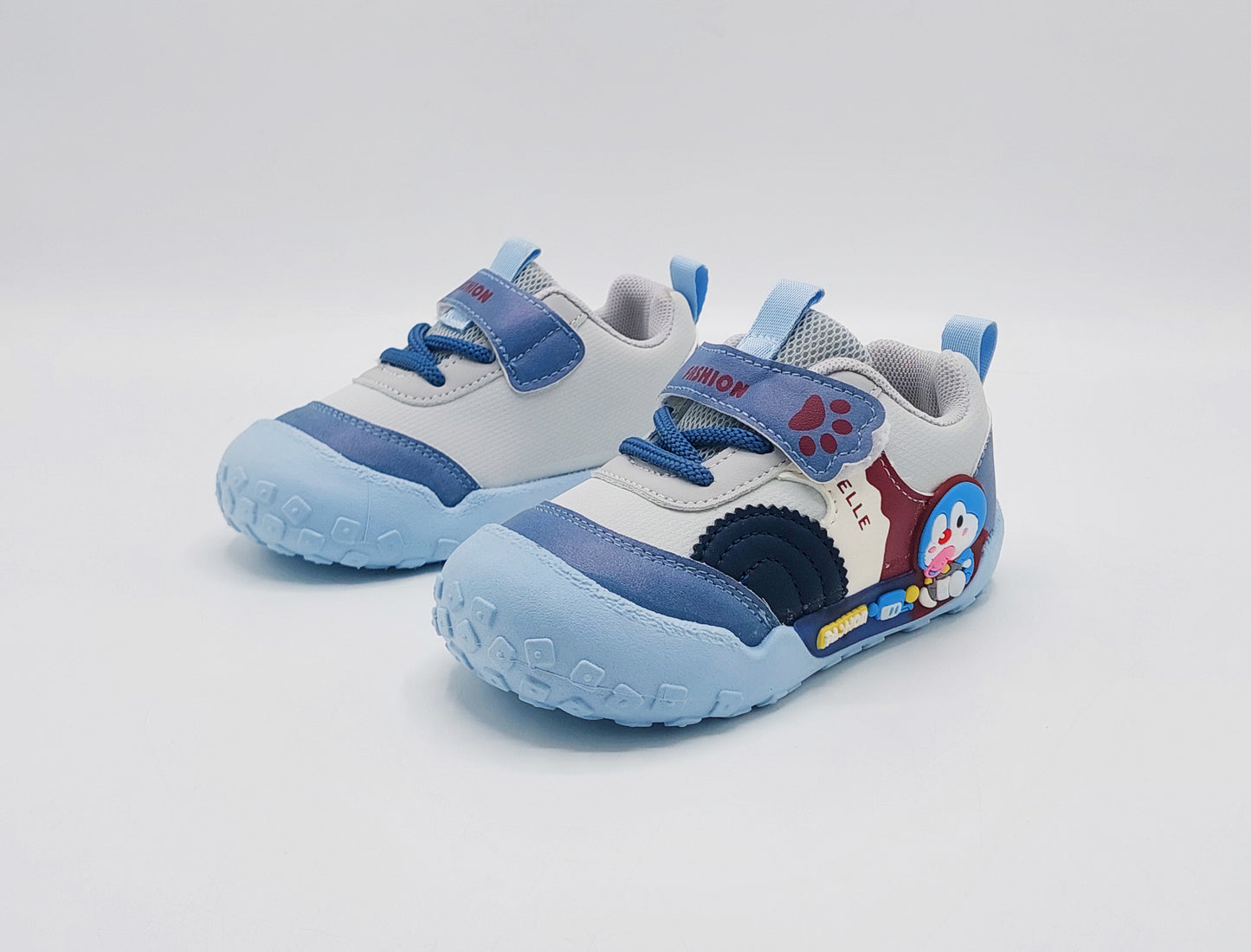 Lights in Sole Doraemon Theme Sneakers for Kids - BG05 (Blue)