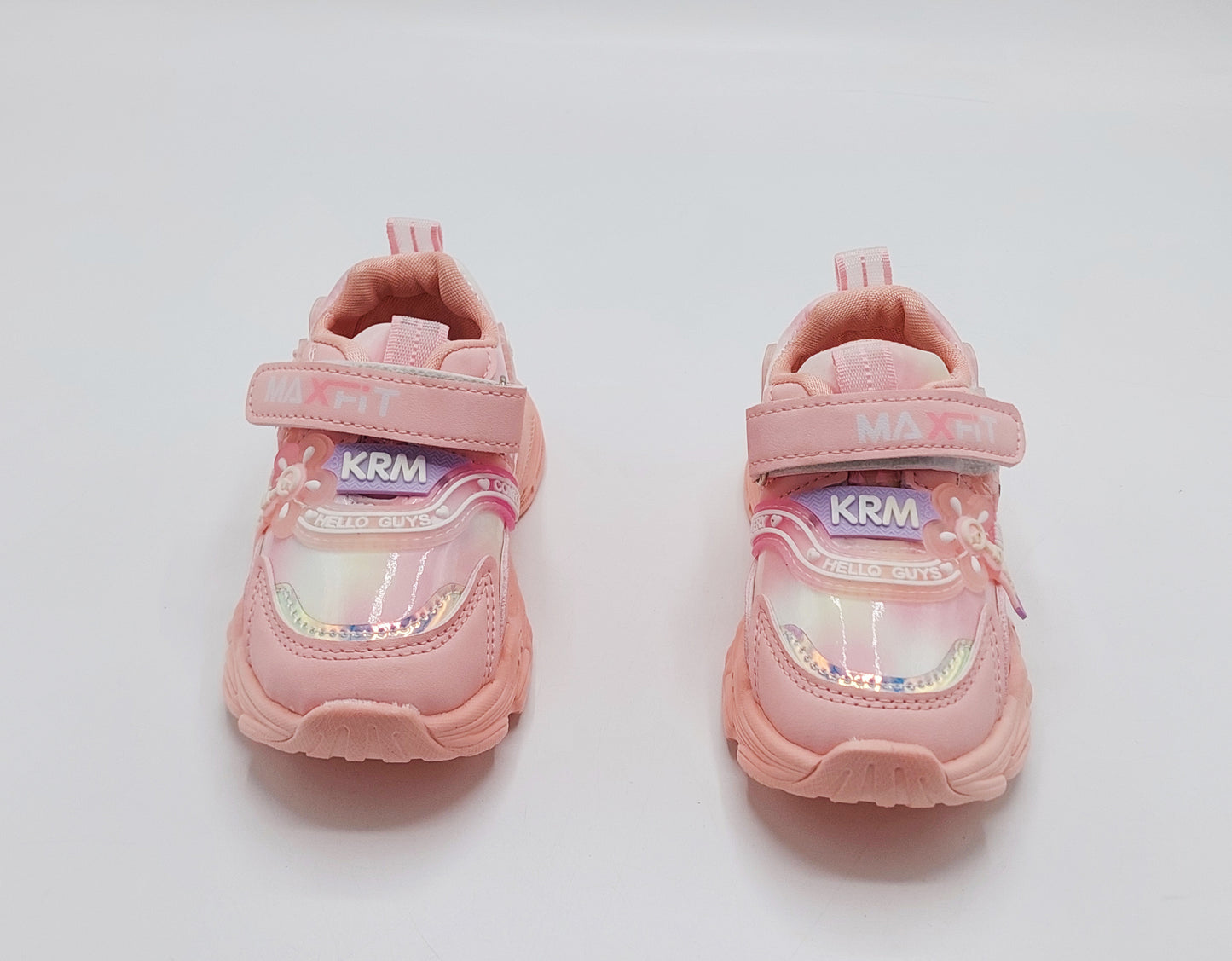 Lights in Sole Cute Design Sneakers for Kids Girls - QK223 (Pink)