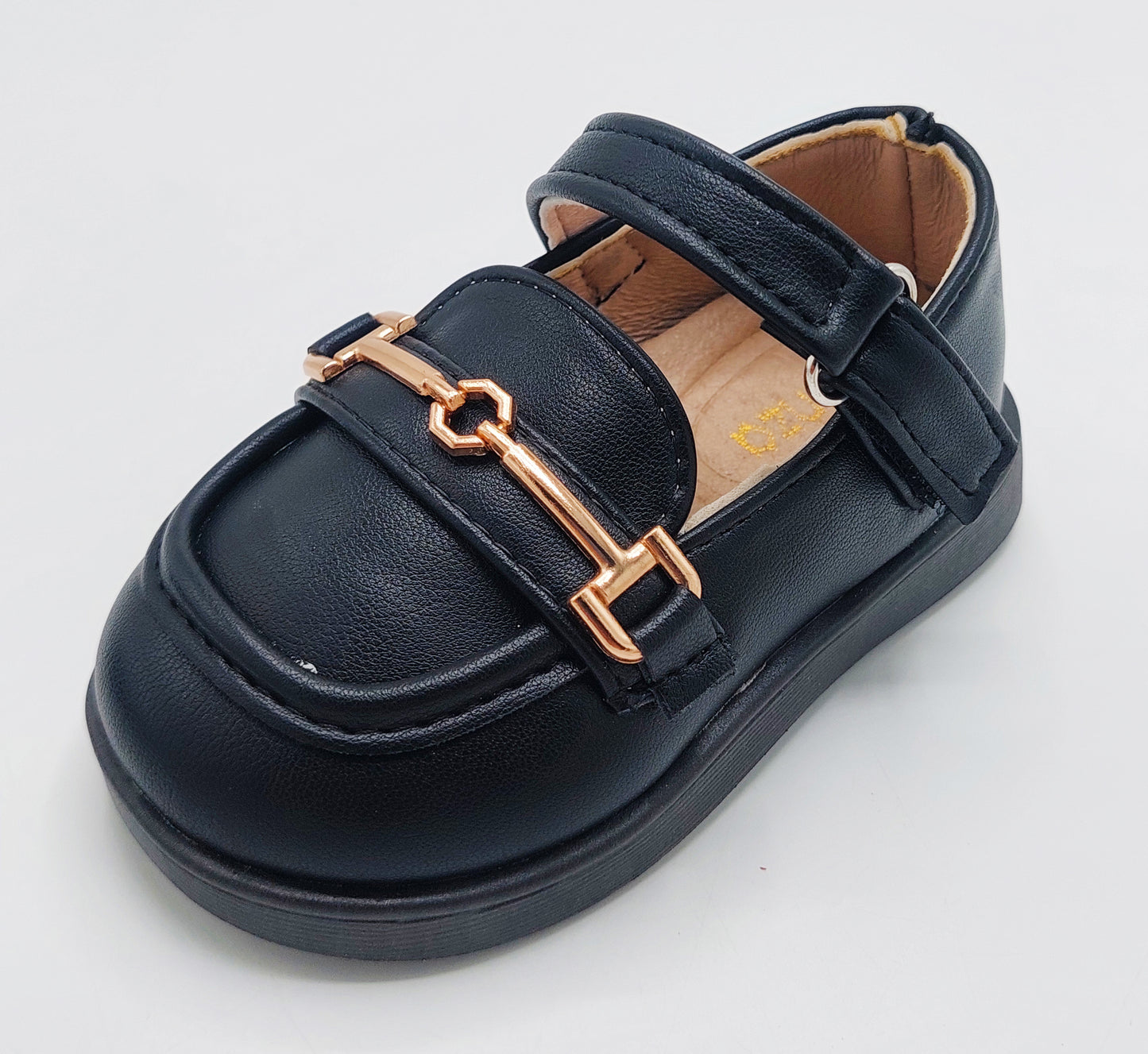 Kids Soft Sole Fancy Pumps - YK20 (Black)