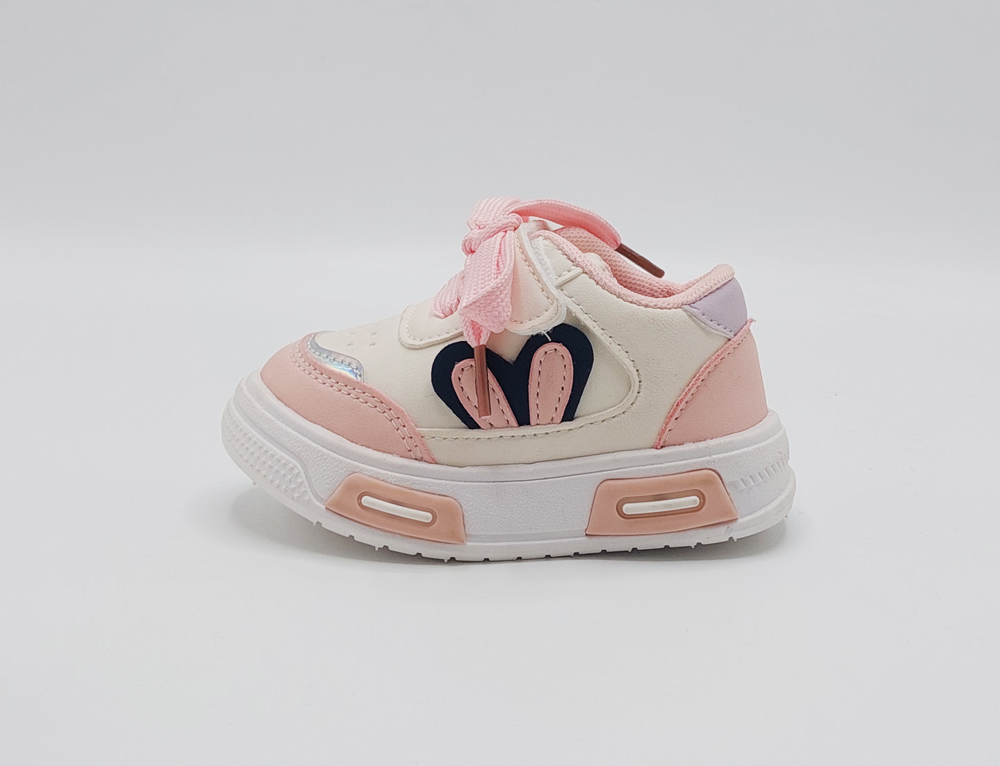 Lights in Sole Soft Sole Sneakers for Kids - A65 (Pink)