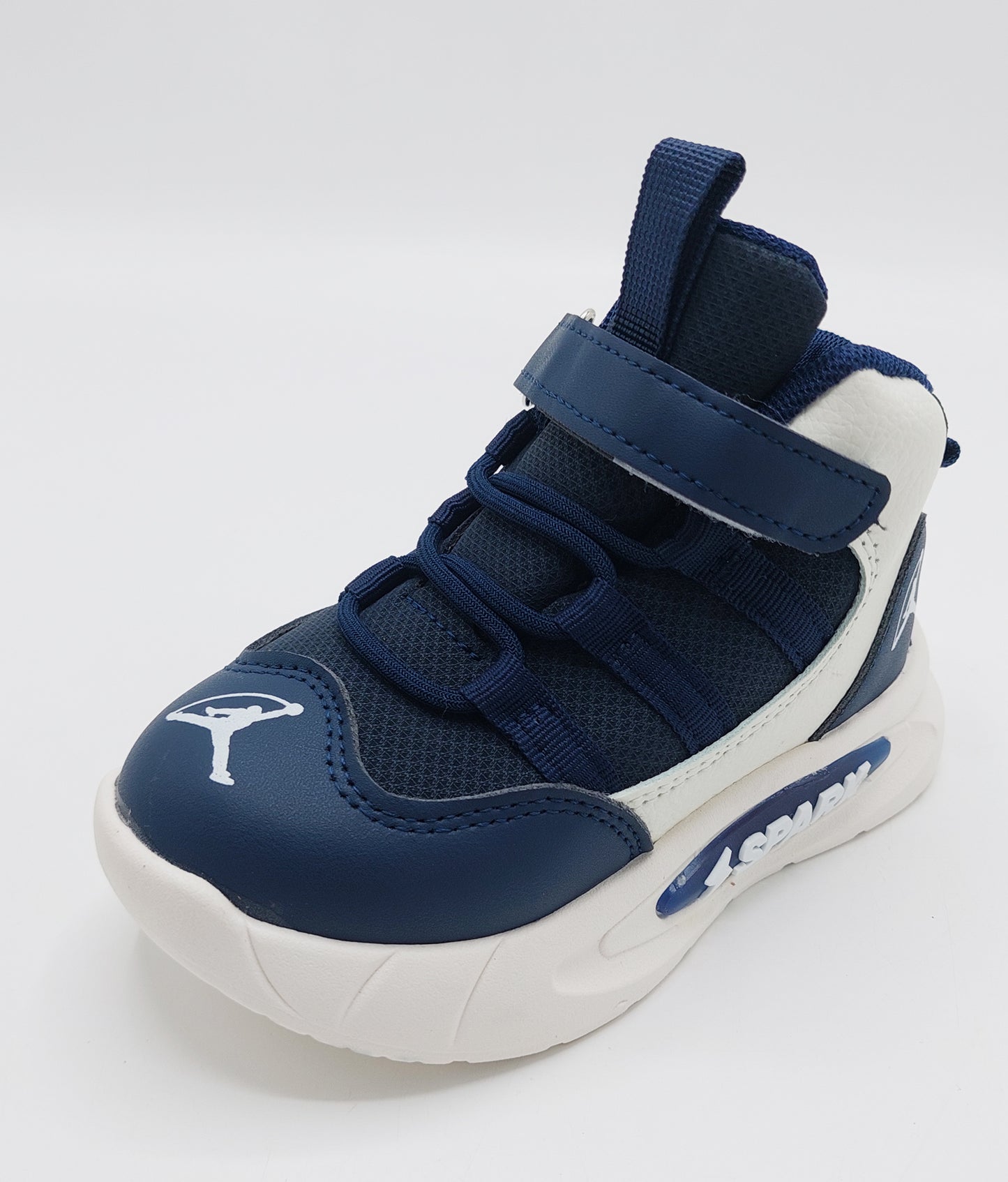 Light Sole Trendy Look Sneakers for Kids - HLB03 (Navy)