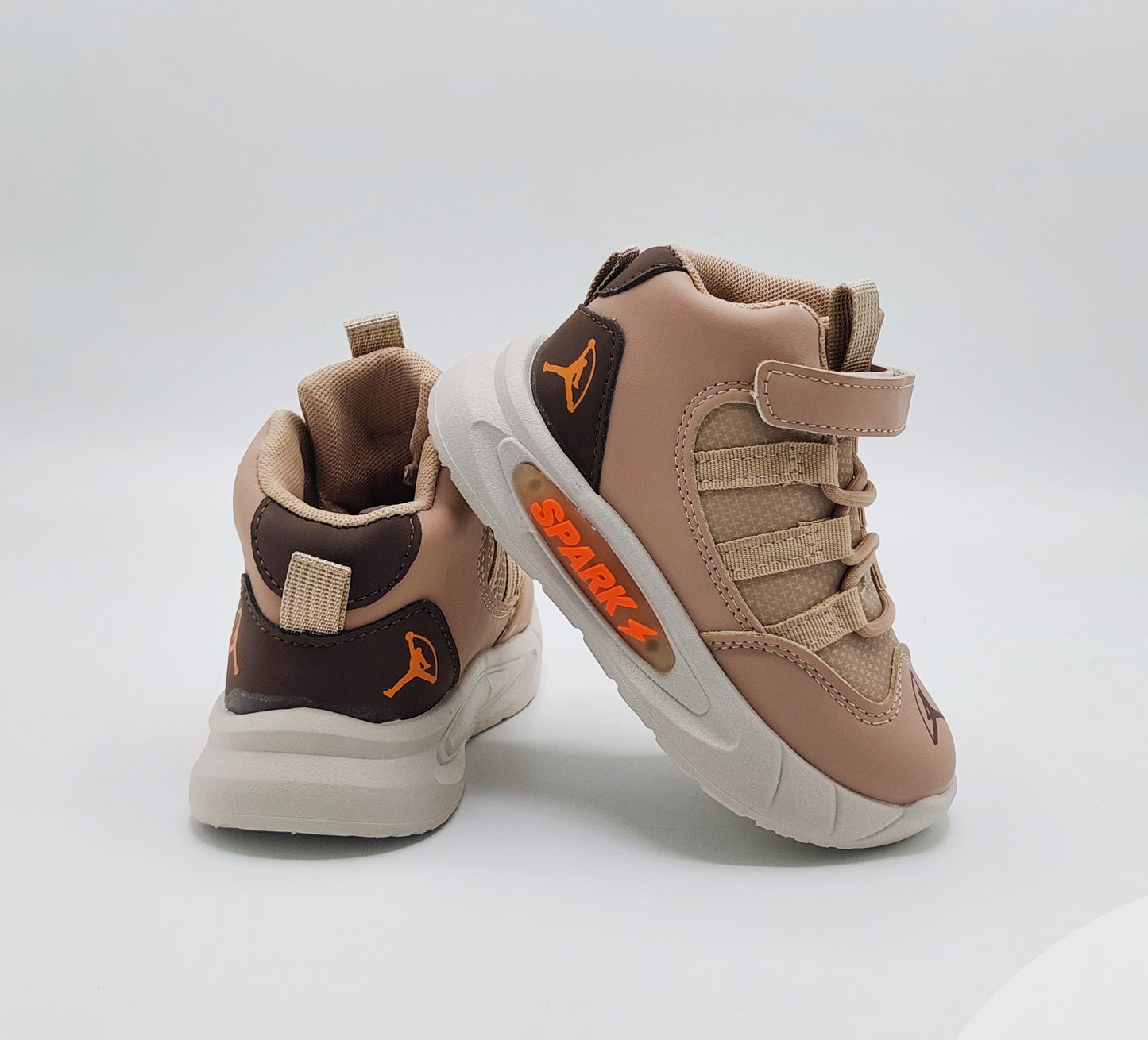 Light Sole Trendy Look Sneakers for Kids - HLB03 (Beige)