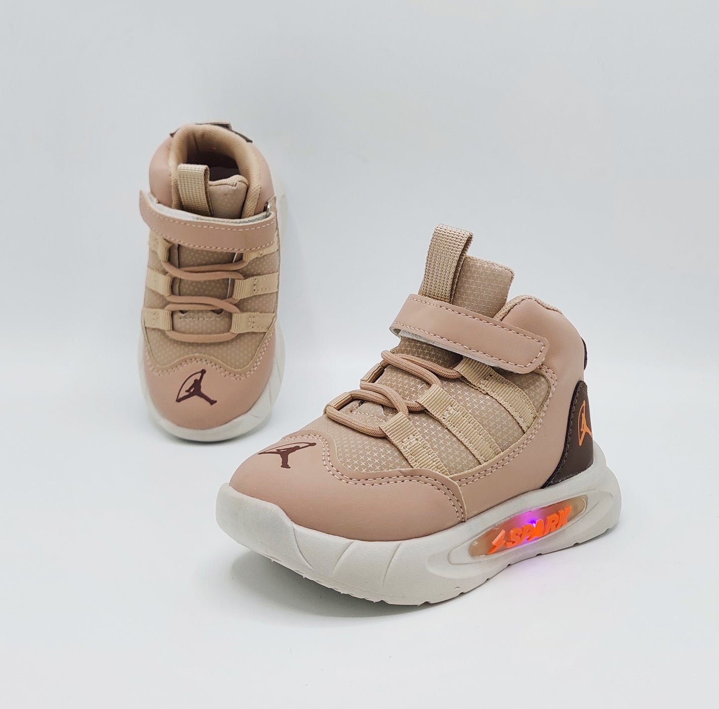 Light Sole Trendy Look Sneakers for Kids - HLB03 (Beige)