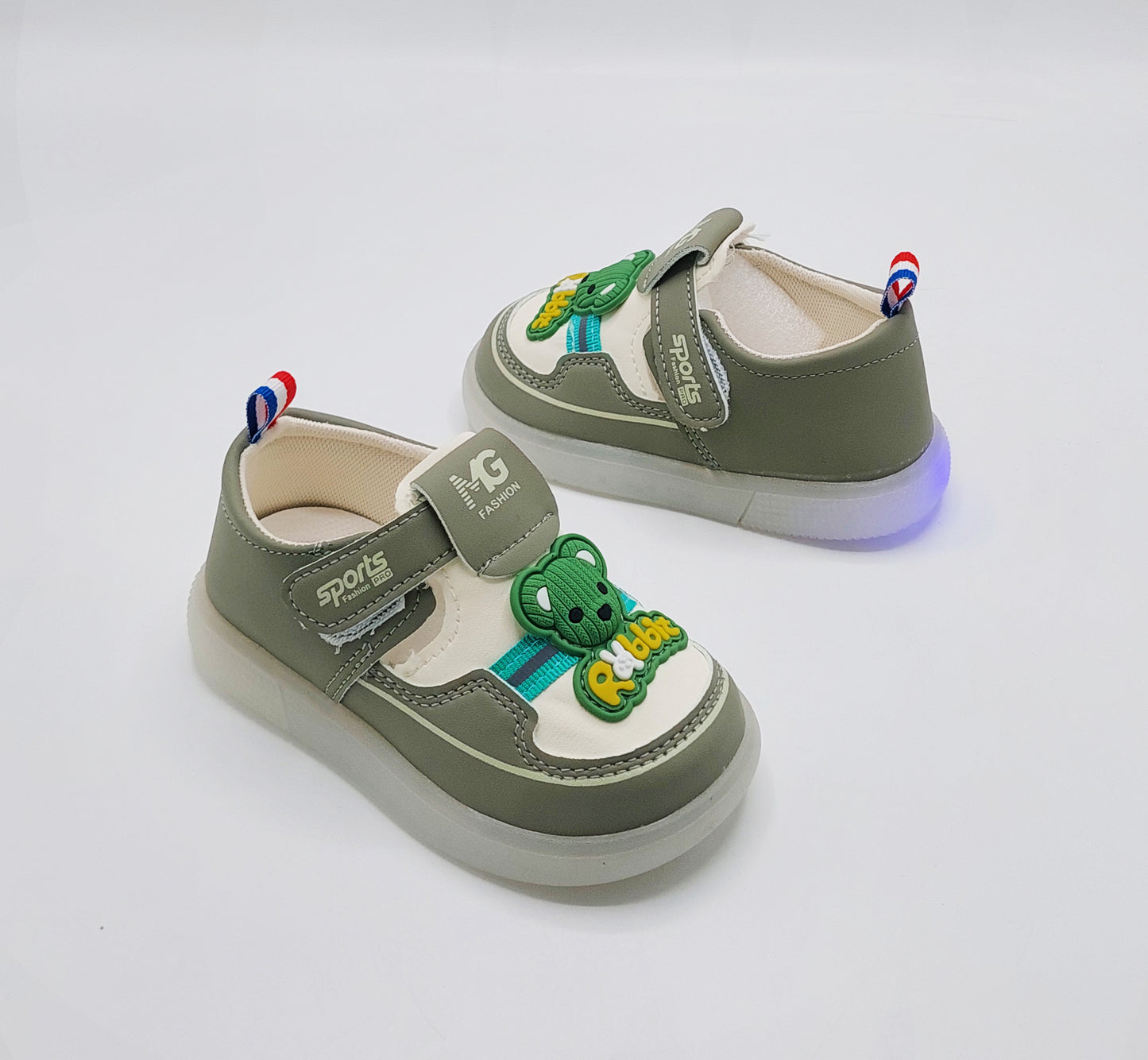 Lights in sole Cute Design Sandals for Kids - BT-761 (Green)