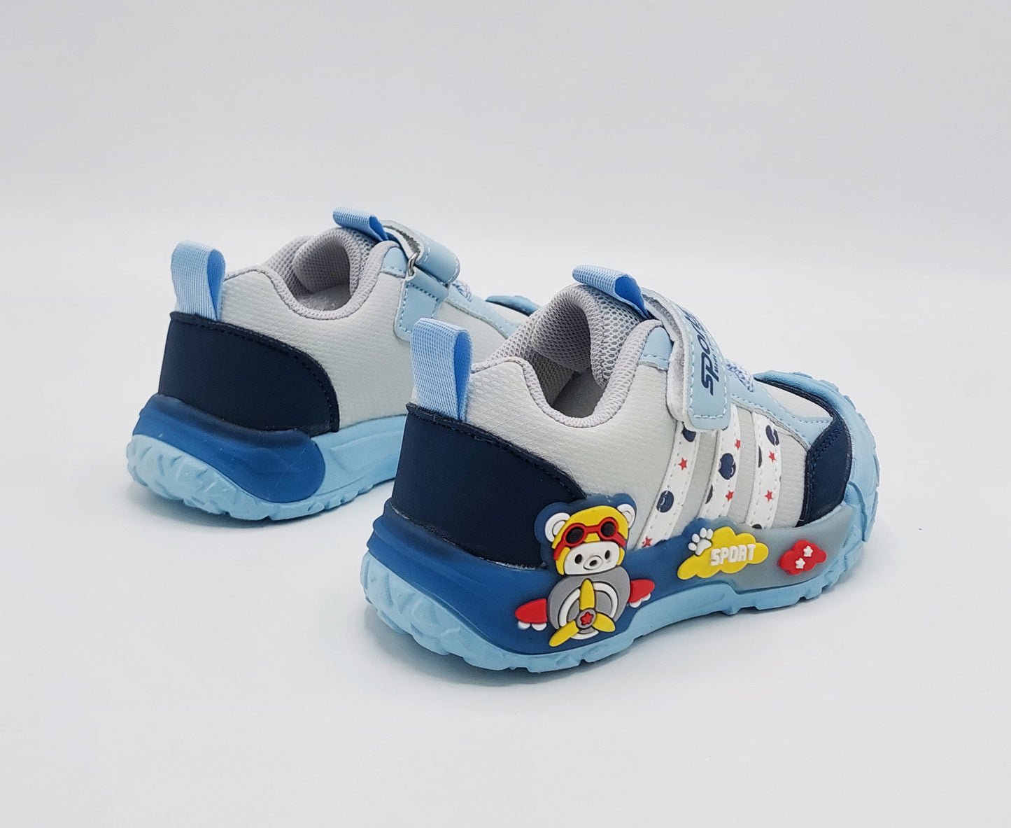 Lights in Sole Cute Design Sneakers for Kids - BTM04 (Blue)