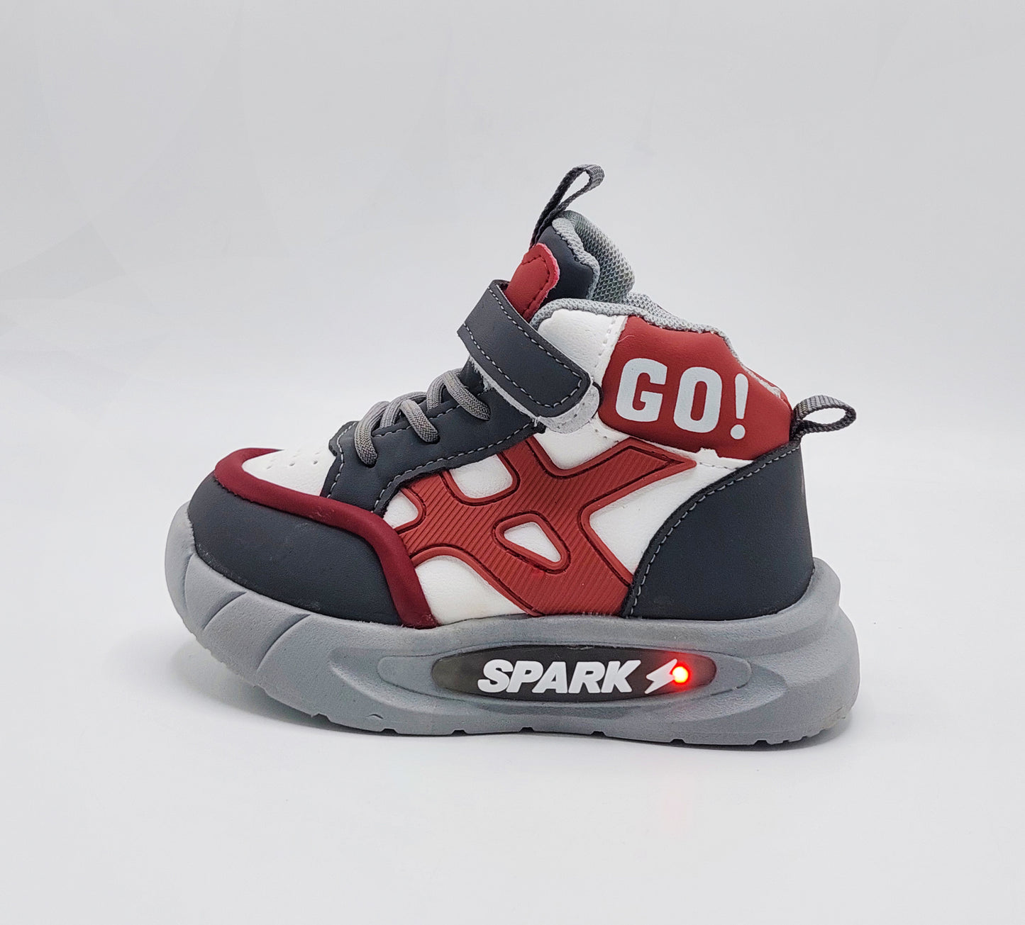 Light Sole Trendy Look Sneakers for Kids - HLB01 (Gray)